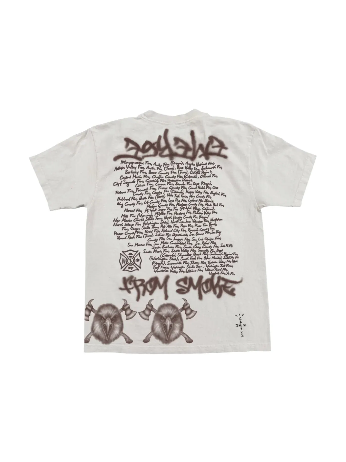 Мужская футболка с принтом Travis Scott Tee — изображение 2 из 2, белый