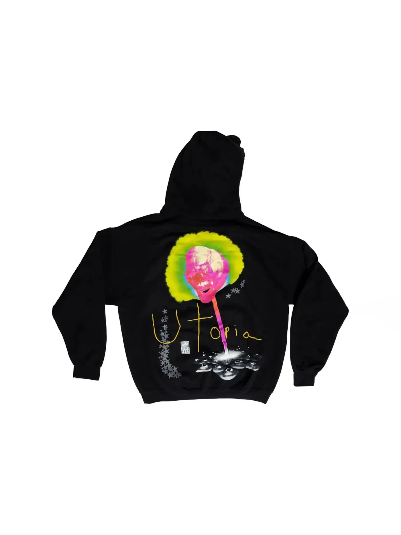 Мужская худи с принтом Travis Scott Lollipop Hoodie Travis Scott — изображение 2 из 2, черный