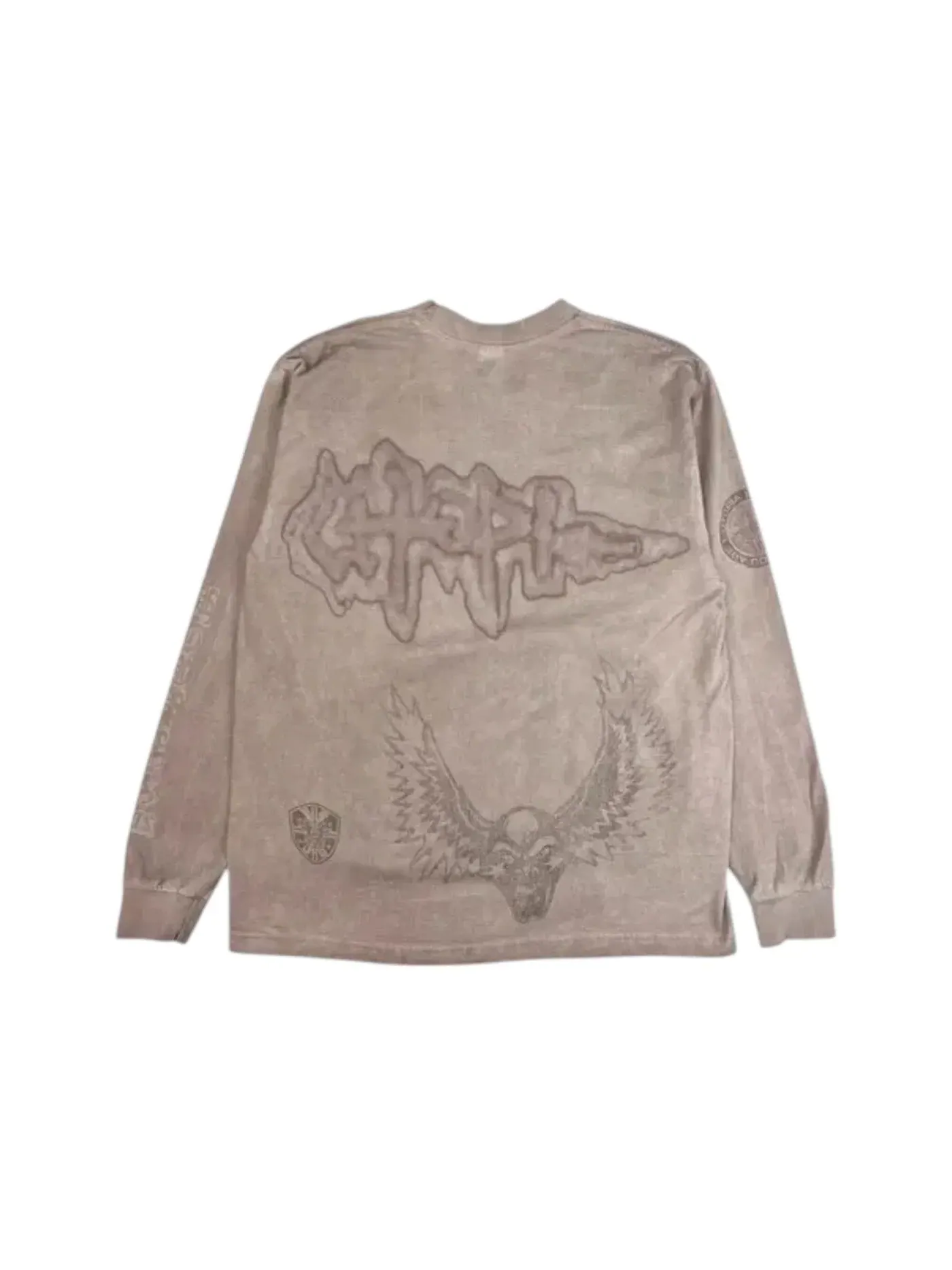 Мужская футболка с длинным рукавом Travis Scott T-Shirt — изображение 2 из 2, тауп