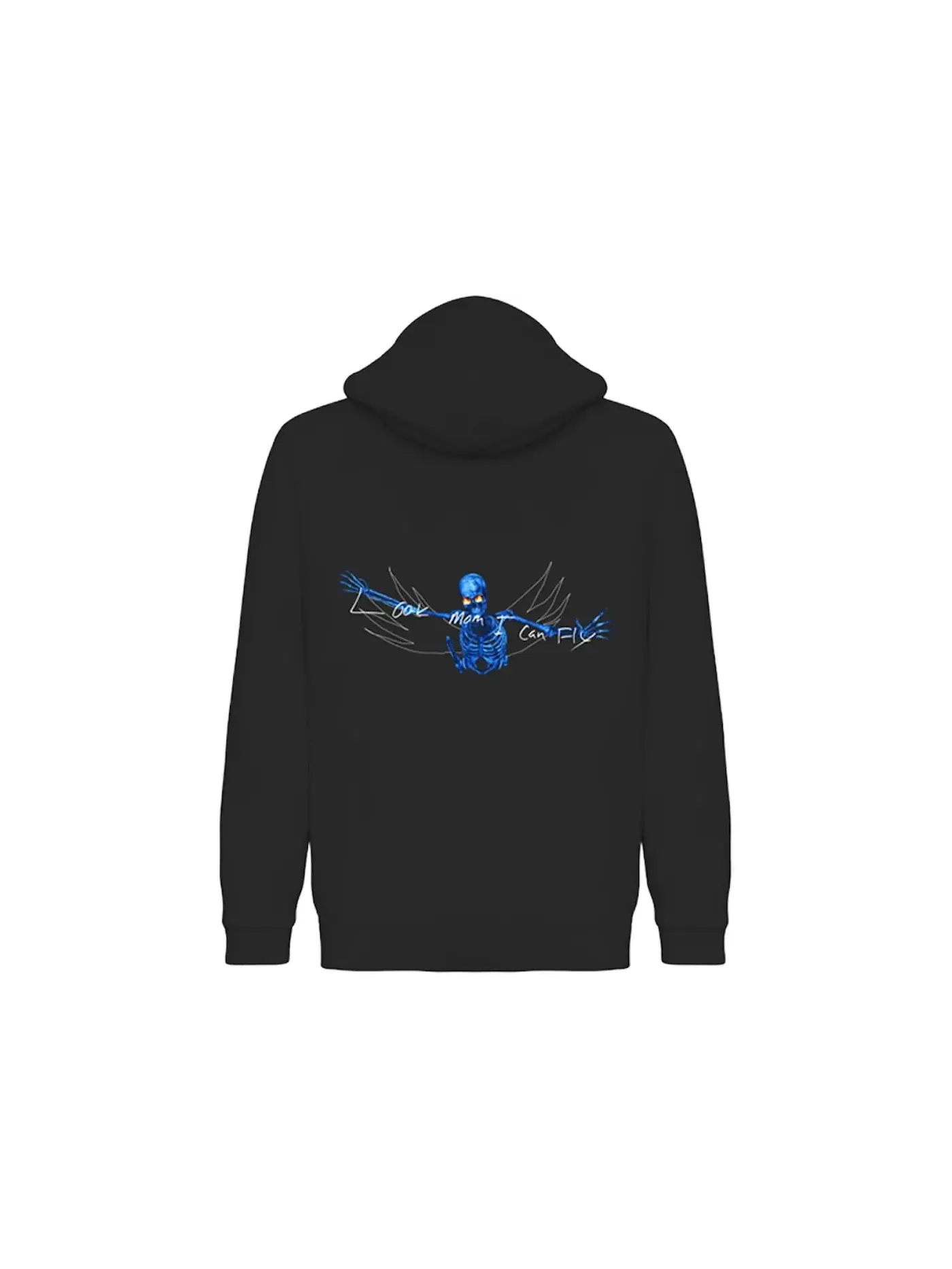 Мужской худи с принтом Travis Scott Look Mom I Can Fly Hoodie Black — изображение 2 из 2