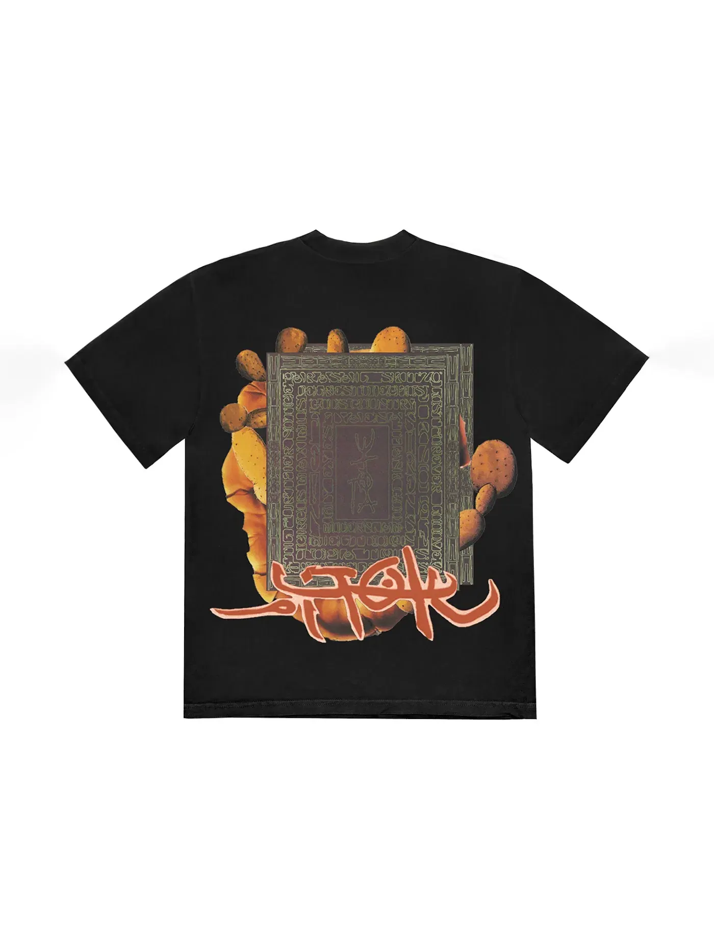 Мужская футболка с принтом Travis Scott Tee — изображение 1 из 2, черный