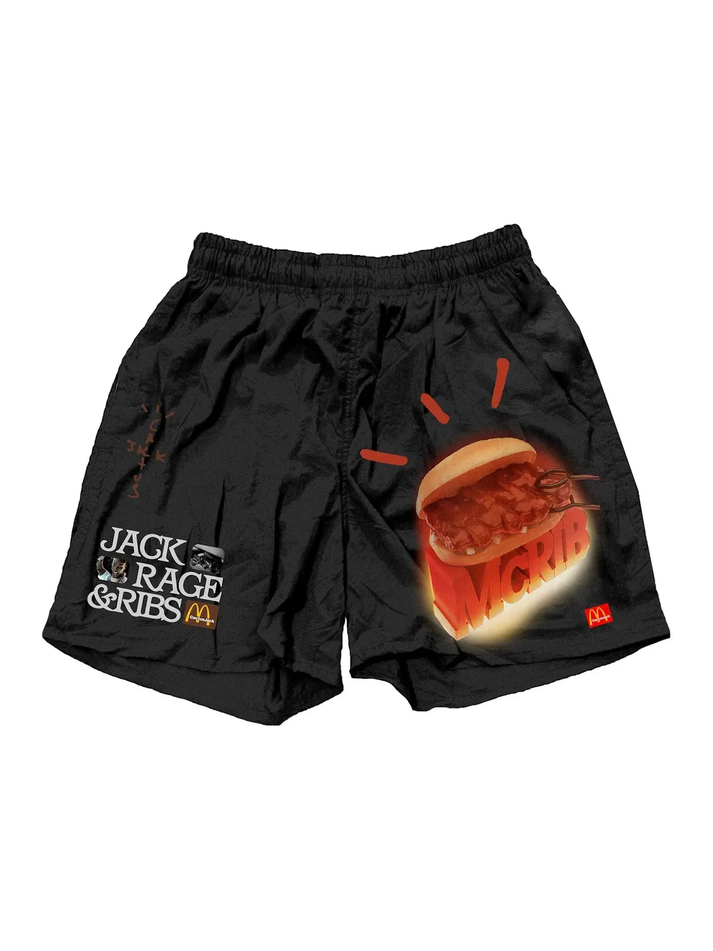 Мужские шорты Travis Scott Shorts — изображение 1 из 2, черный