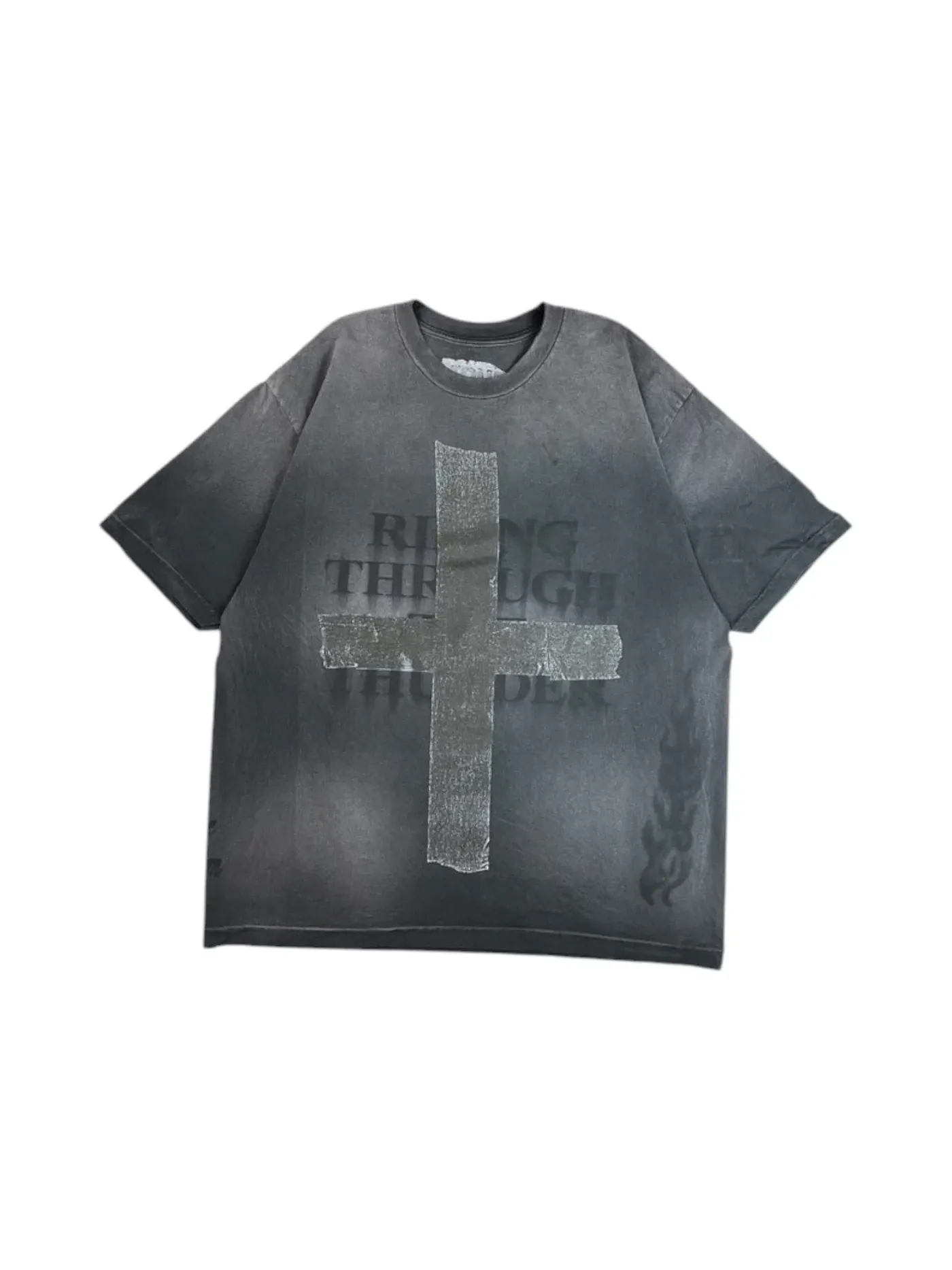 Мужская футболка с принтом T-Shirt Travis Scott — изображение 1 из 2, черный/серый