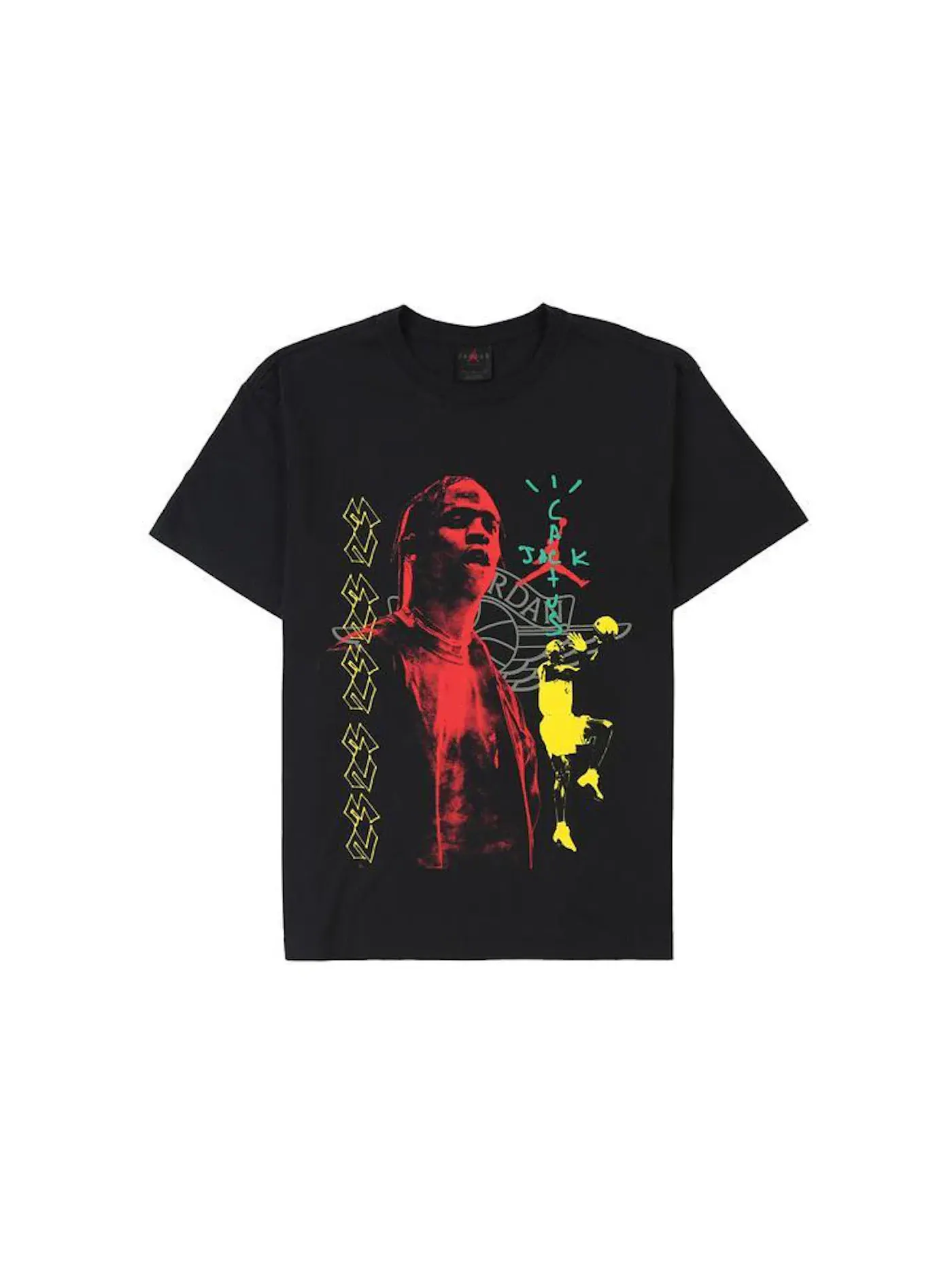 Мужская футболка с принтом Tee Travis Scott — изображение 1 из 1, черный