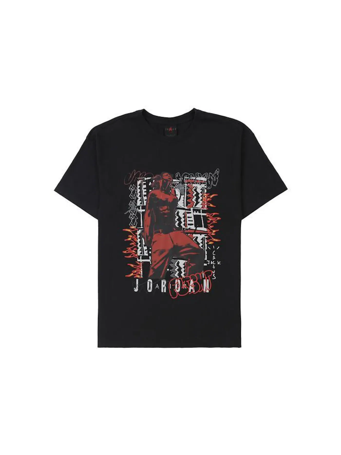 Мужская футболка с принтом Travis Scott Tee Travis Scott — изображение 1 из 1, черный