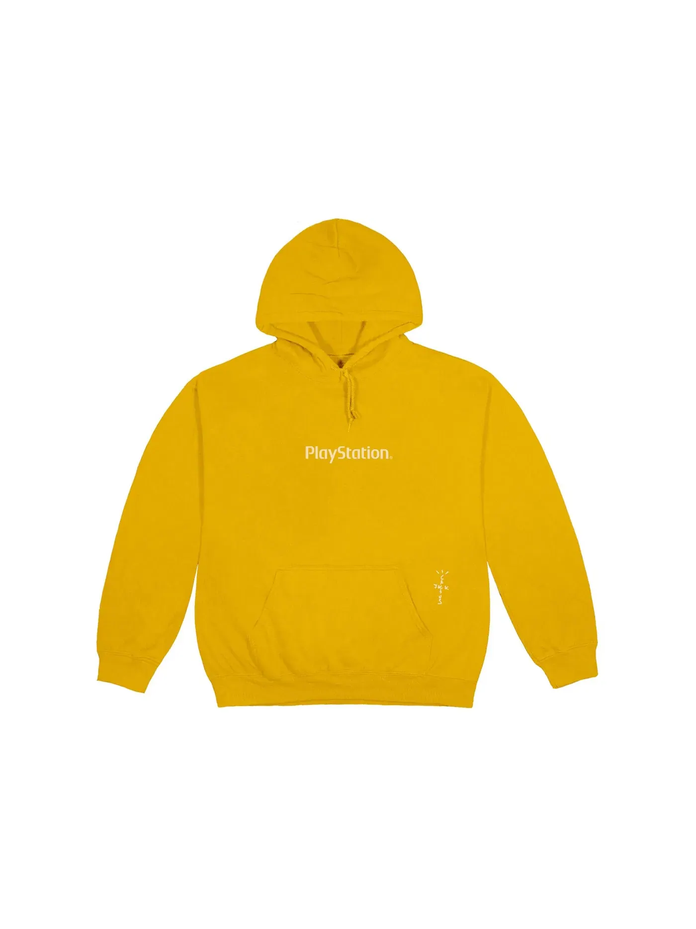 Мужской худи с принтом Travis Scott Motherboard IV Hoodie — изображение 1 из 2, желтый