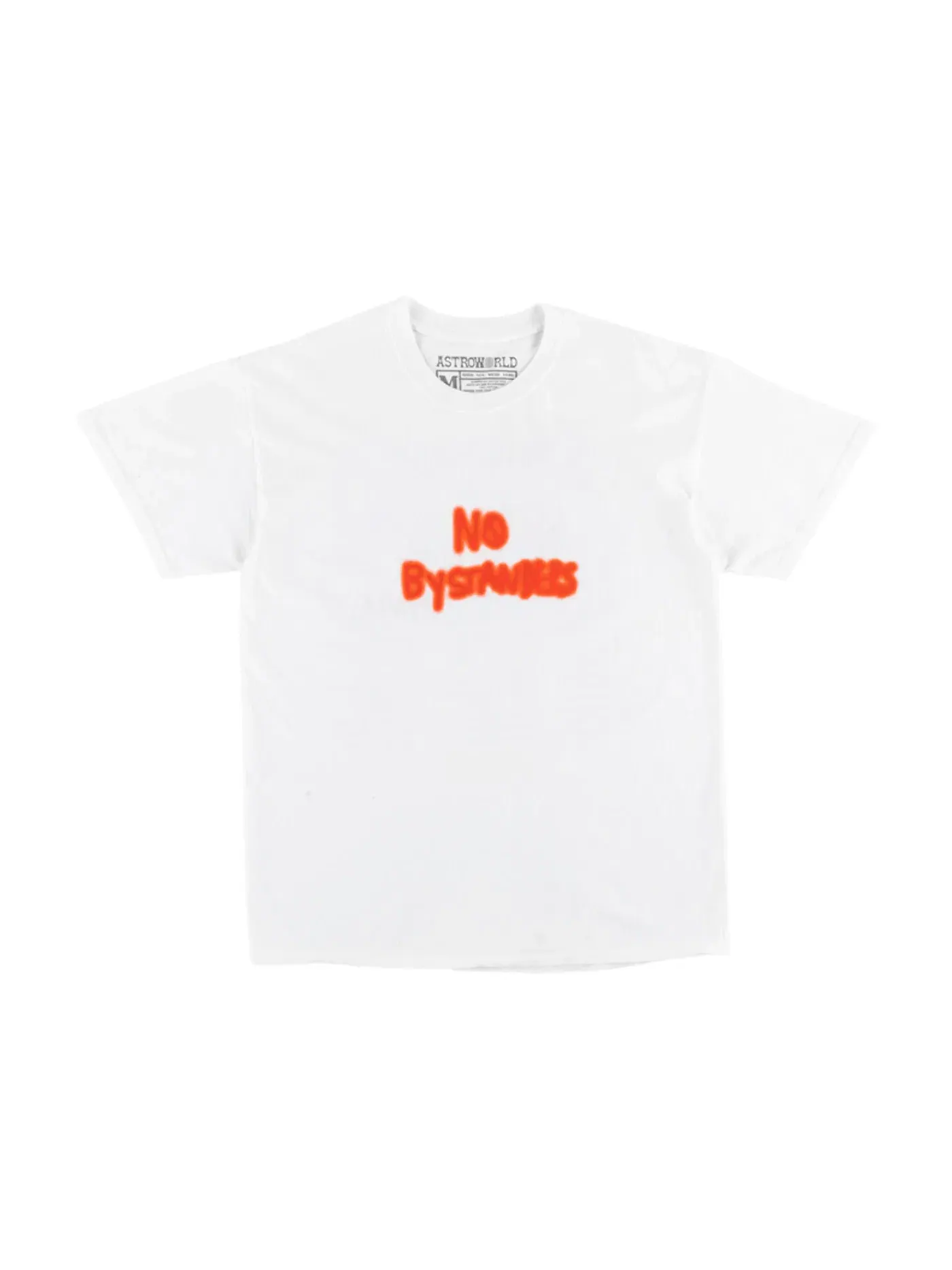 Мужская футболка с принтом Travis Scott No Bystanders Tee — изображение 1 из 2, белый