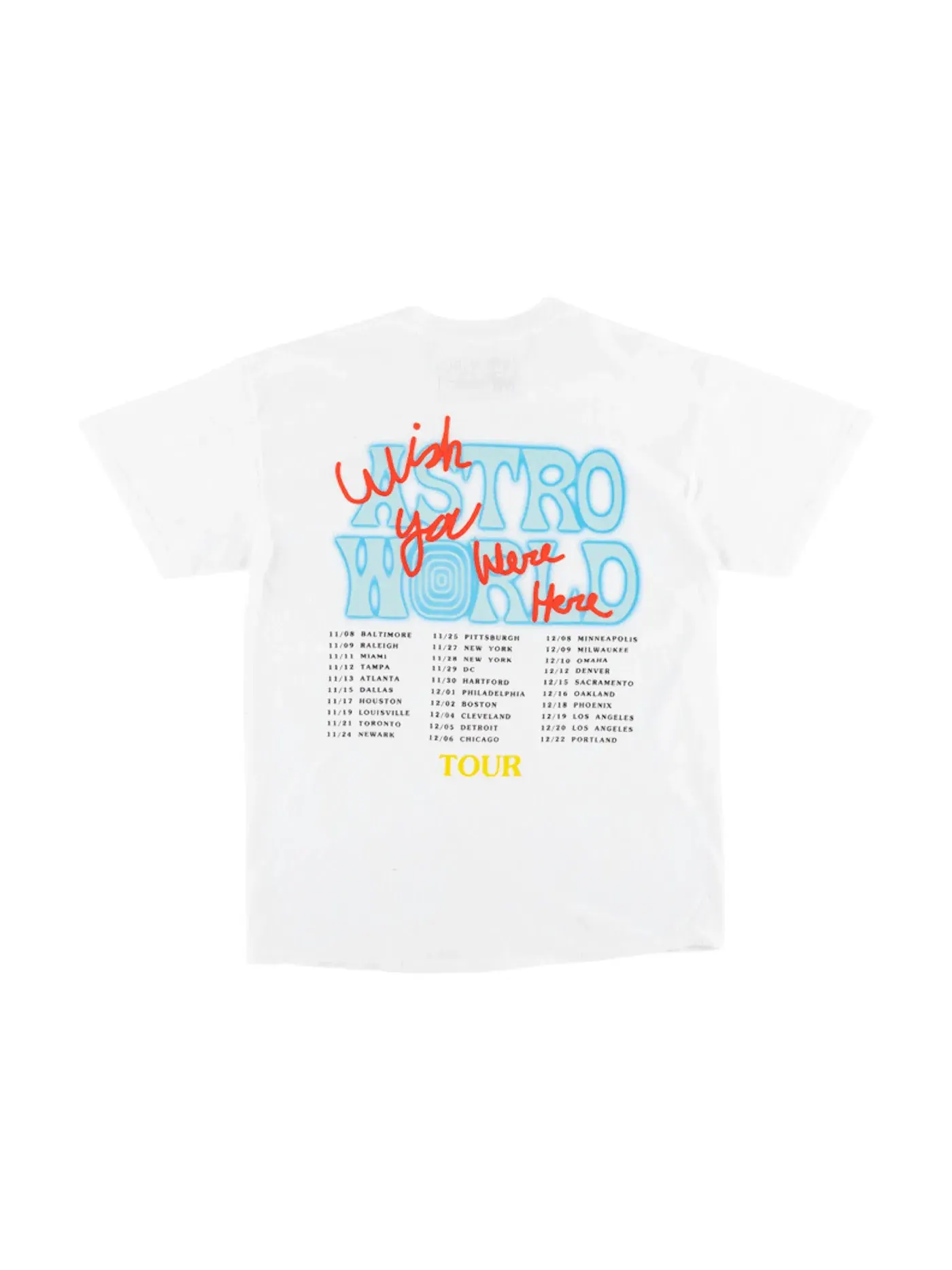 Мужская футболка с принтом Travis Scott No Bystanders Tee — изображение 2 из 2, белый