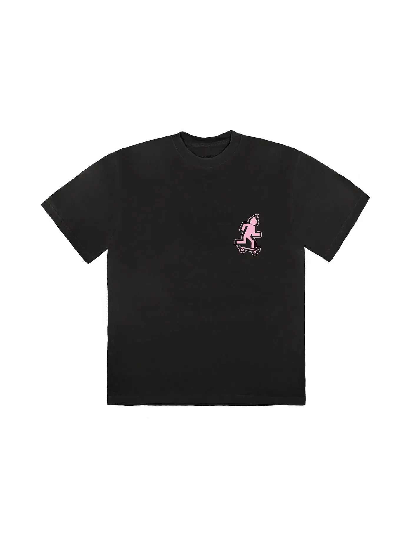 Мужская футболка с принтом Travis Scott T-shirt — изображение 1 из 2, черный