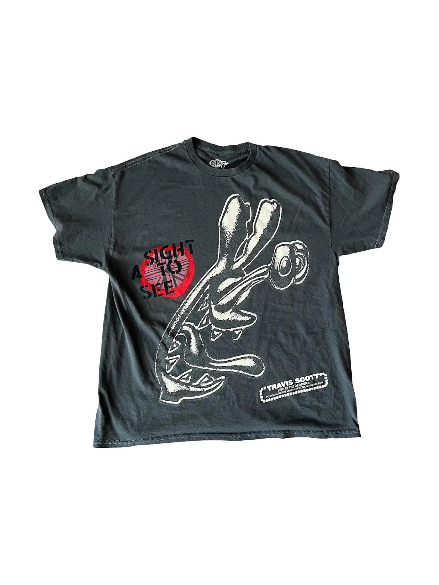 Мужская футболка с принтом Travis Scott T-shirt — изображение 1 из 2, черный