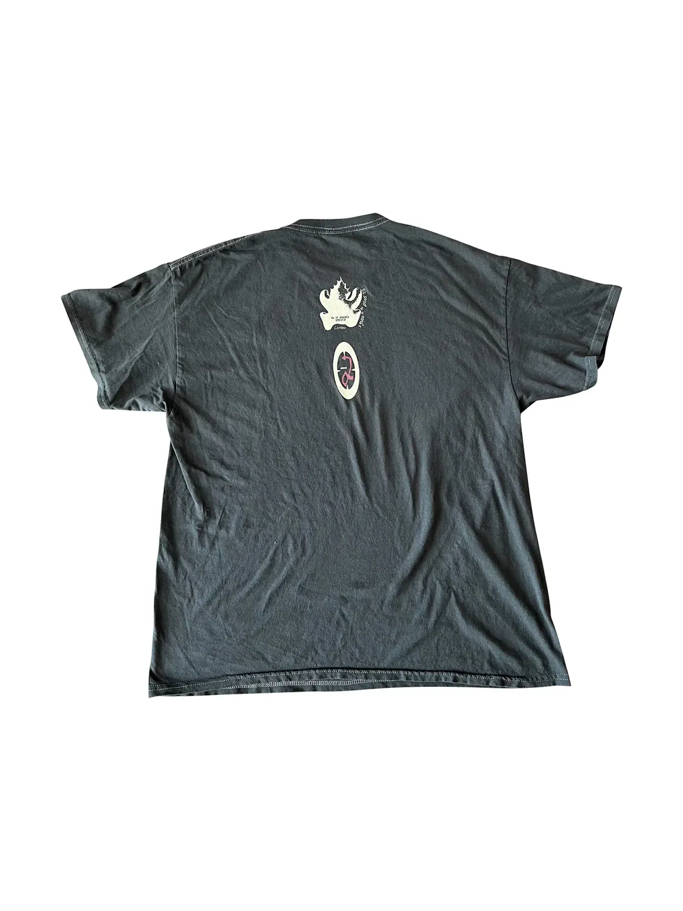 Мужская футболка с принтом Travis Scott T-shirt — изображение 2 из 2, черный