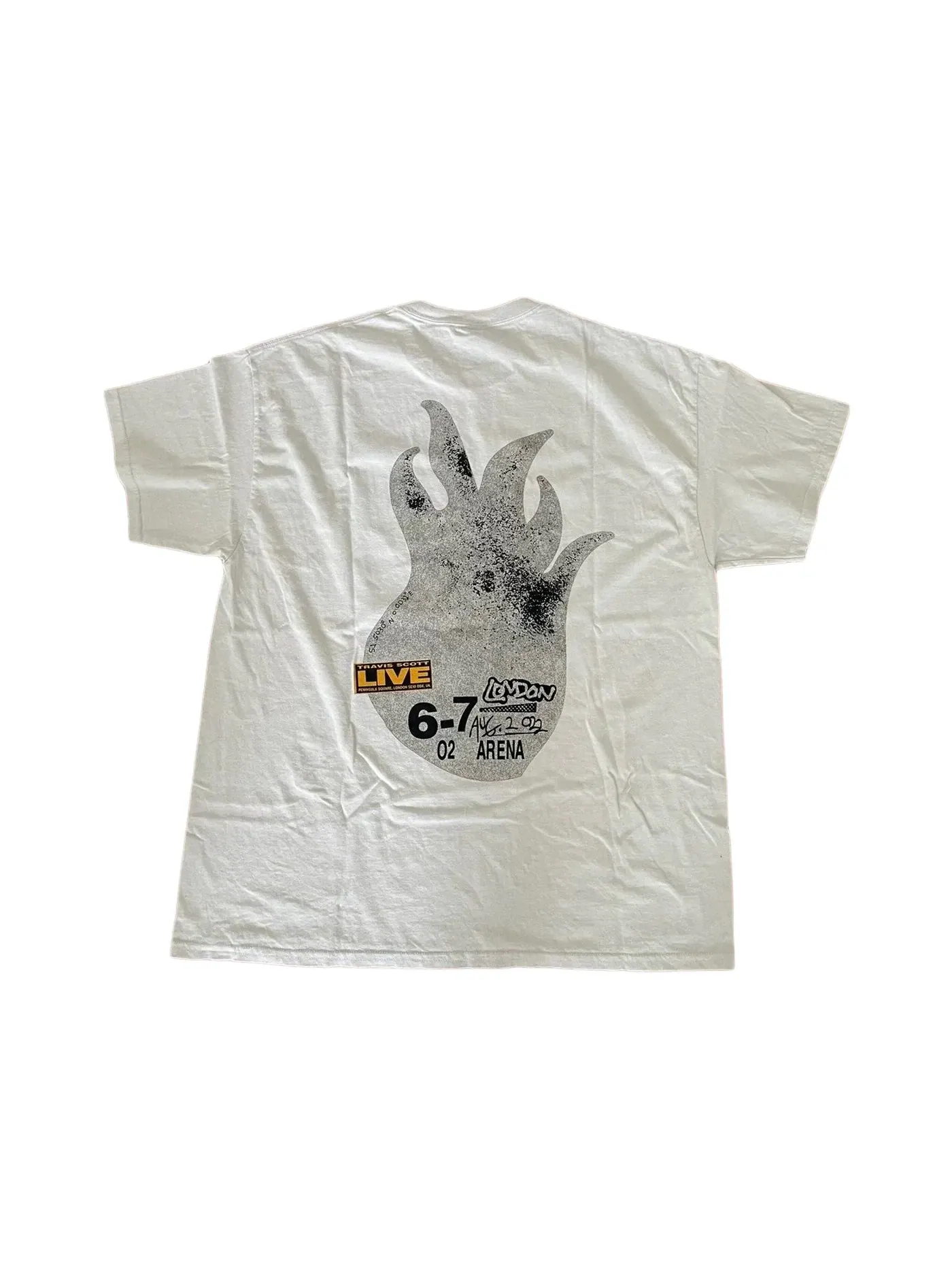 Мужская футболка с принтом T-shirt Travis Scott — изображение 2 из 2, белый