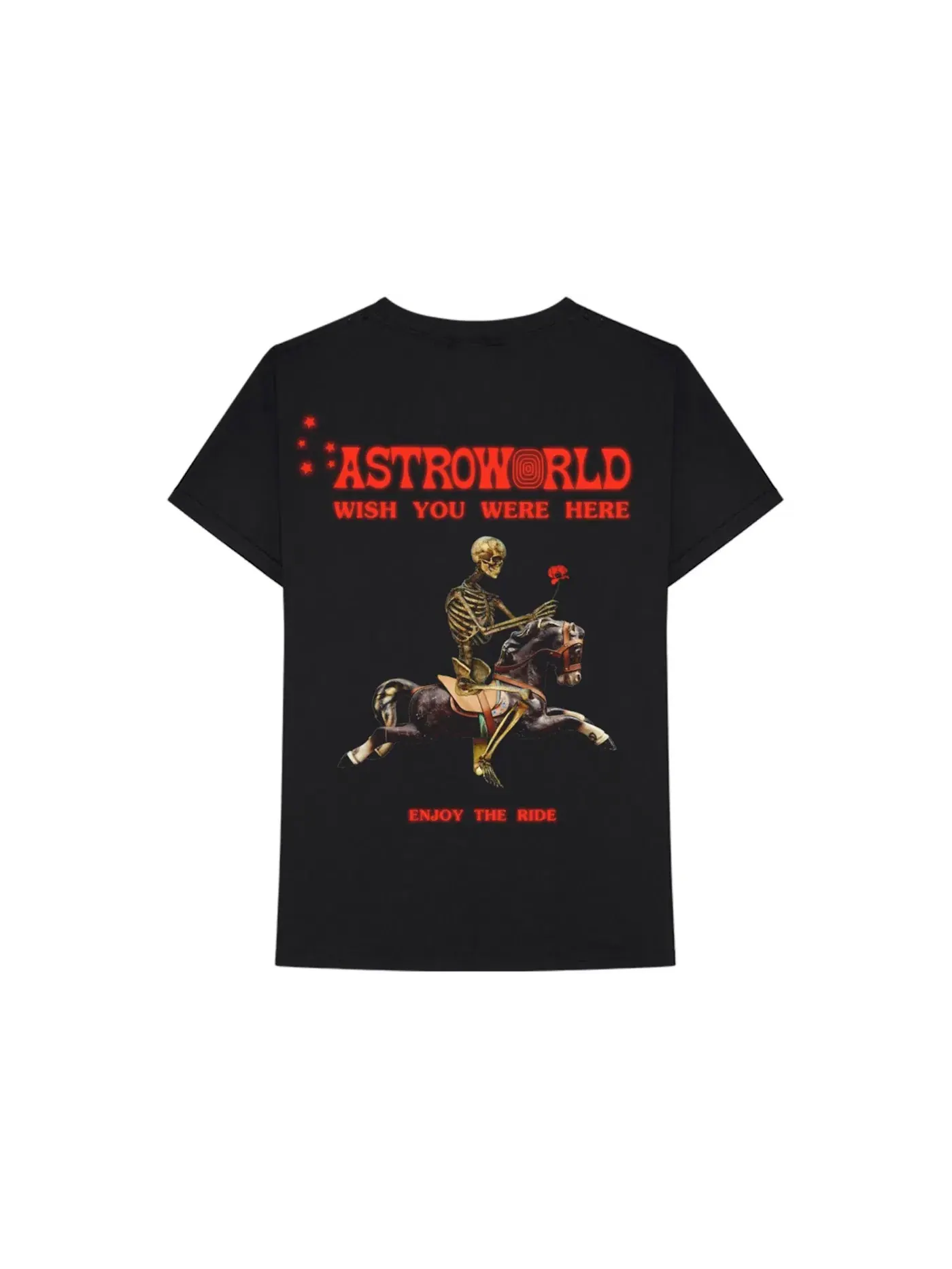 Мужская футболка с принтом Travis Scott T-shirt Travis Scott — изображение 2 из 2, черный