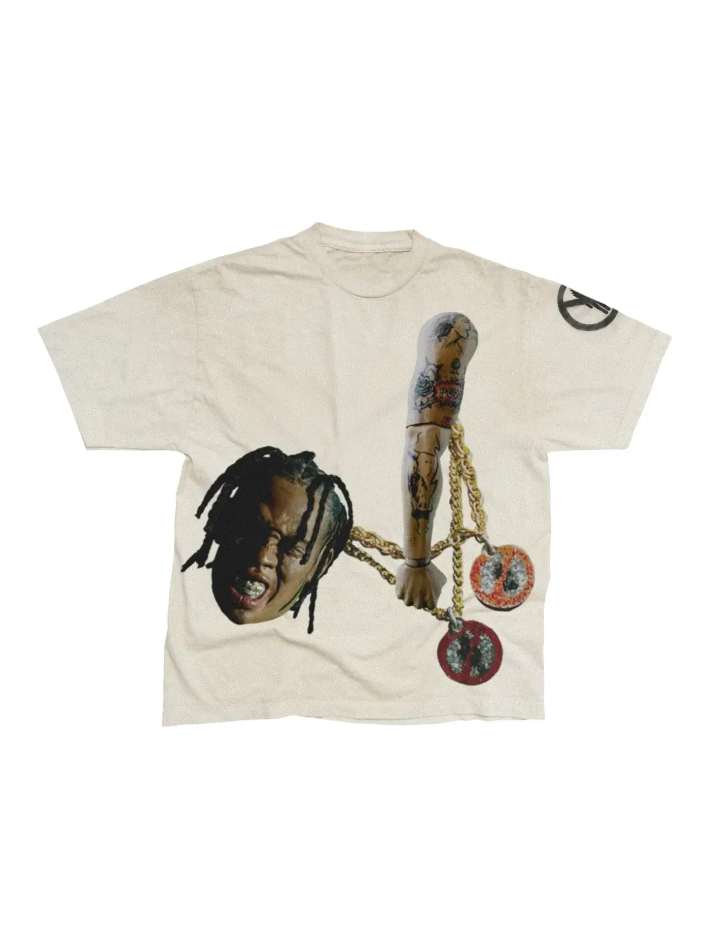 Мужская футболка с принтом Rodeo 10 Years Chain Tee Travis Scott — изображение 1 из 2, белый