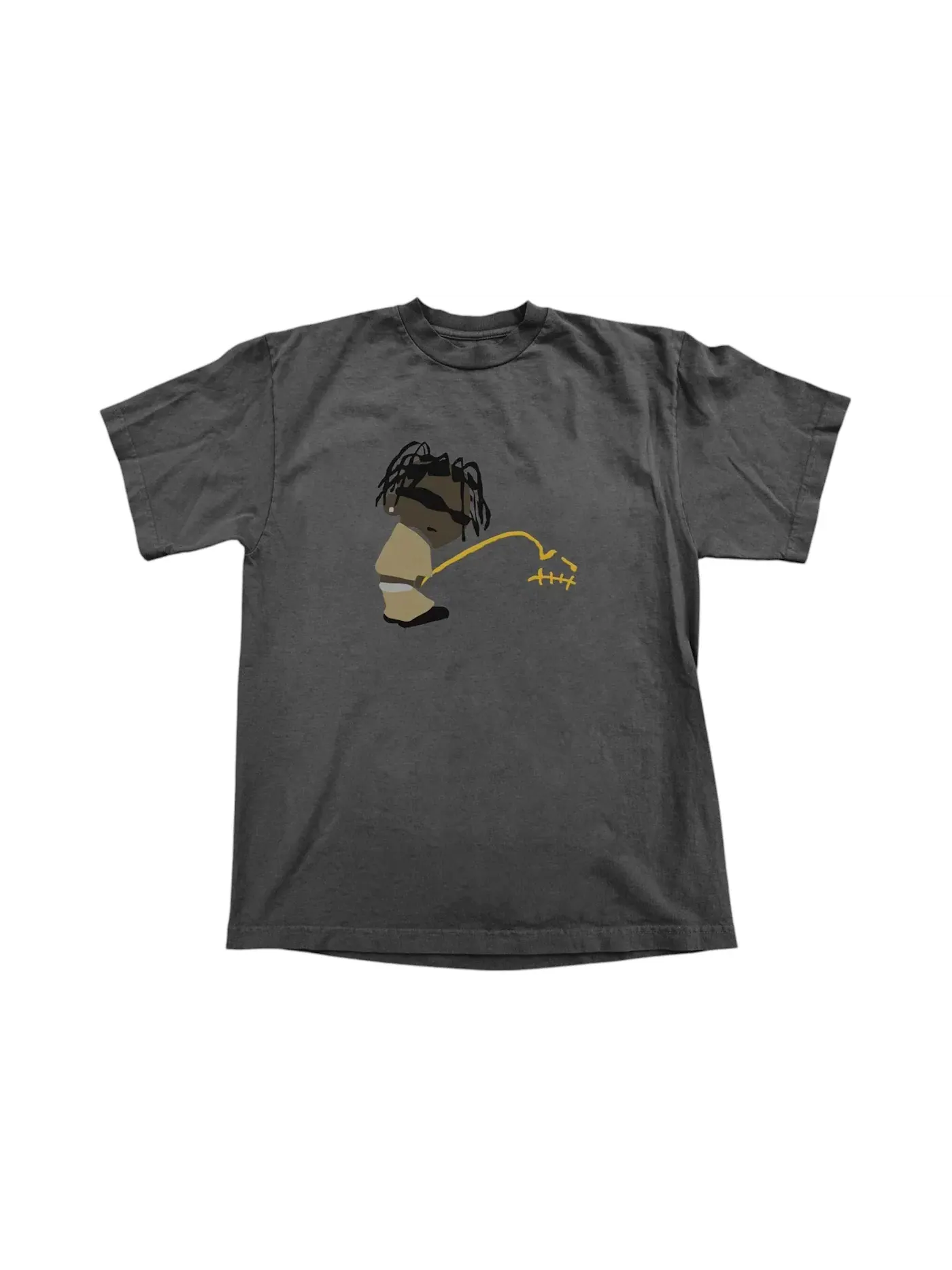 Мужская футболка с принтом Travis Scott Rodeo CPFM Track 8 Tee — изображение 1 из 2, черный