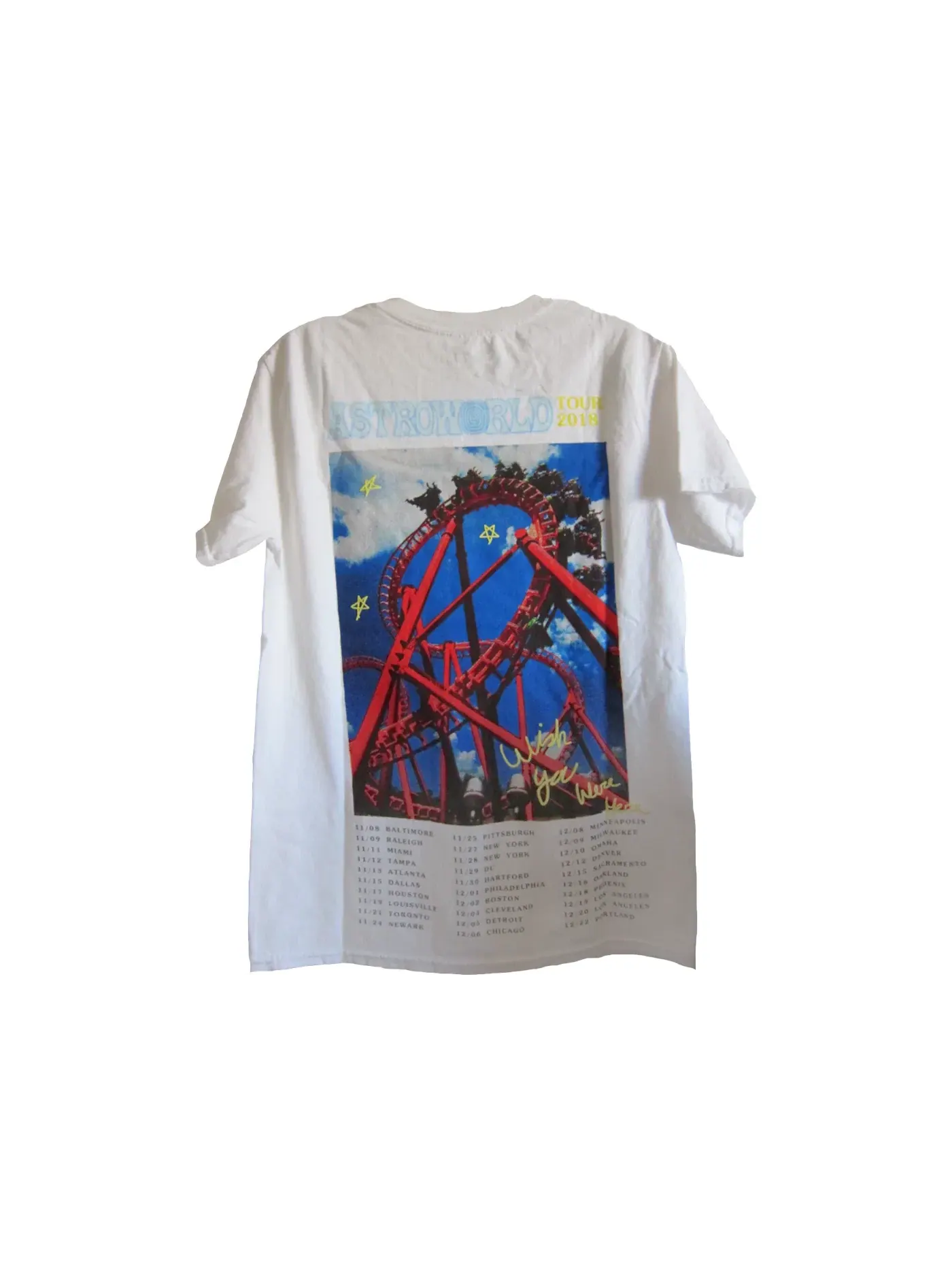 Мужская футболка хлопковая Travis Scott Tee — изображение 2 из 2, белый