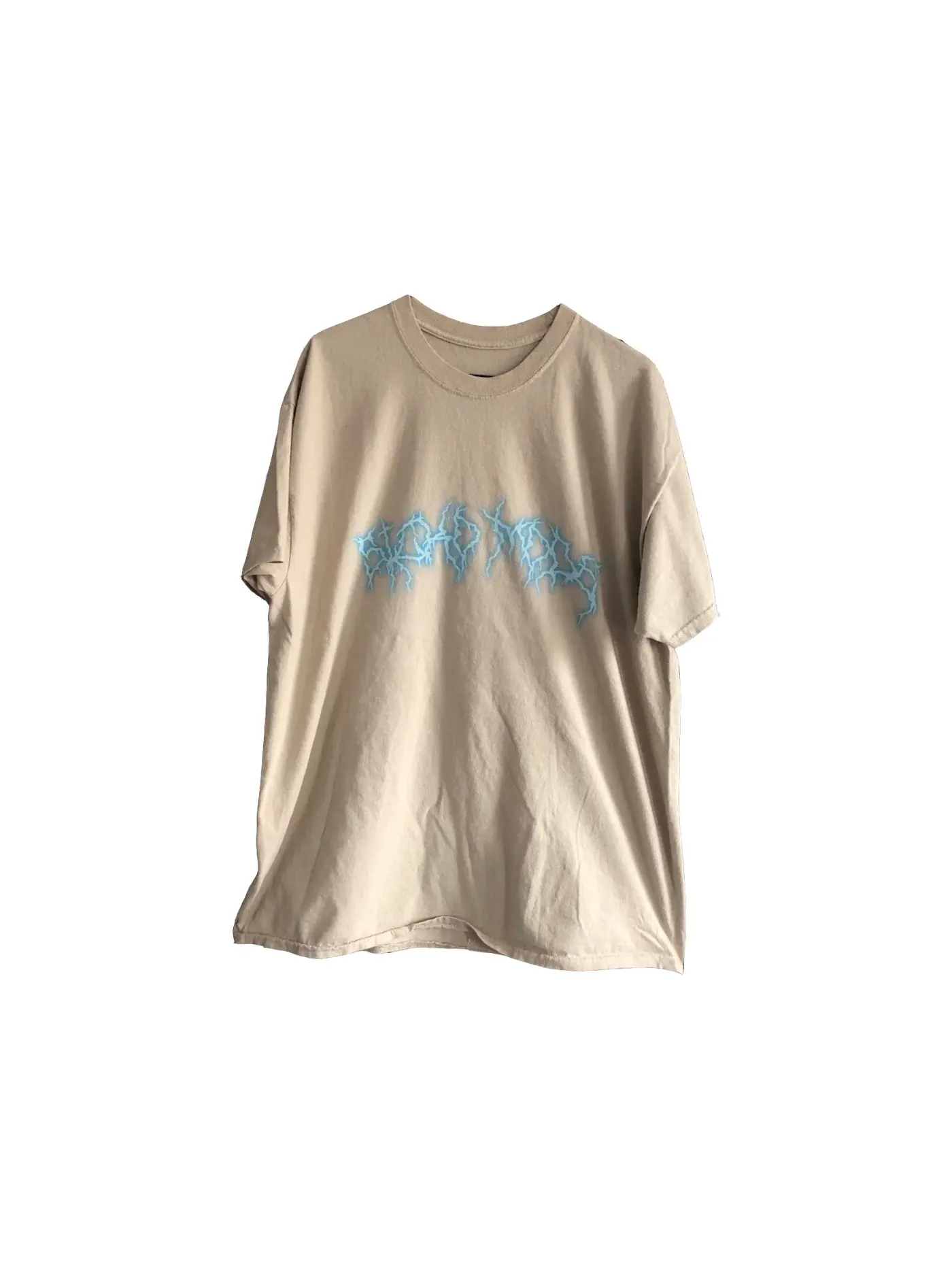 Мужская футболка с принтом Travis Scott Tee — изображение 1 из 2, бежевый