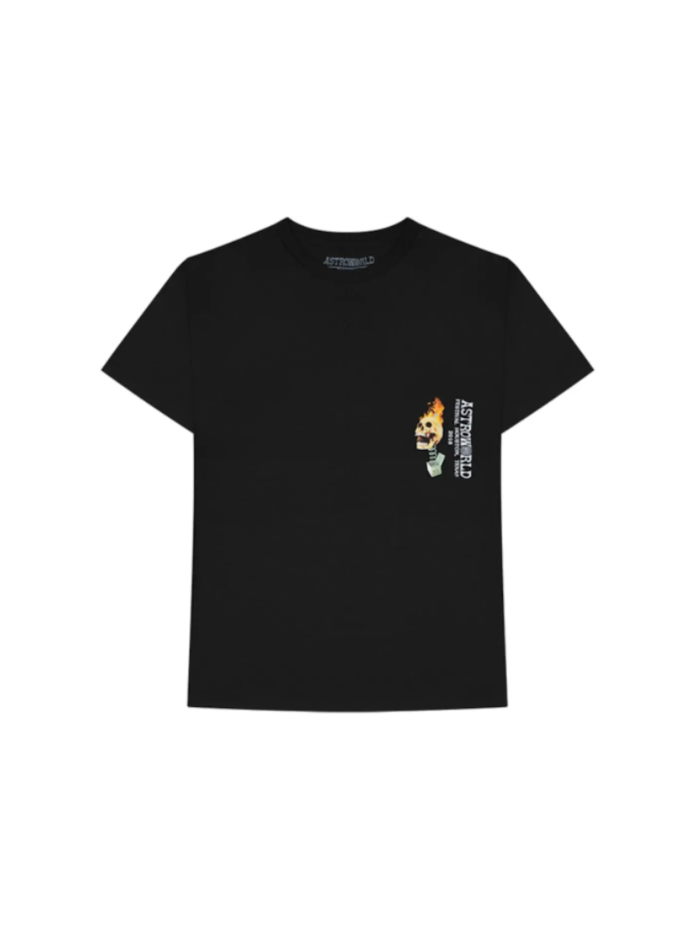 Мужская футболка с принтом Travis Scott Tee — изображение 1 из 2, черный