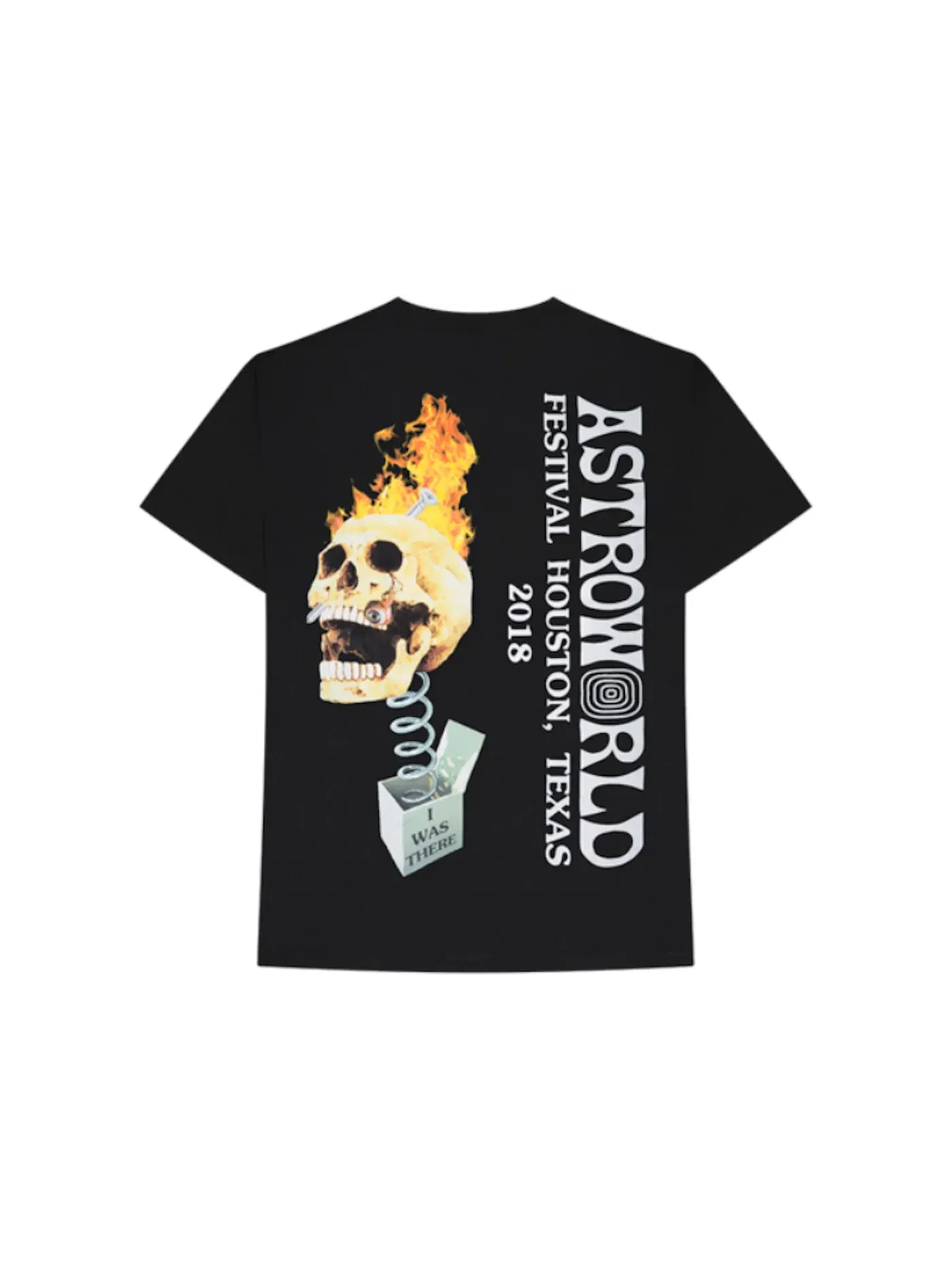 Мужская футболка с принтом Travis Scott Tee — изображение 2 из 2, черный