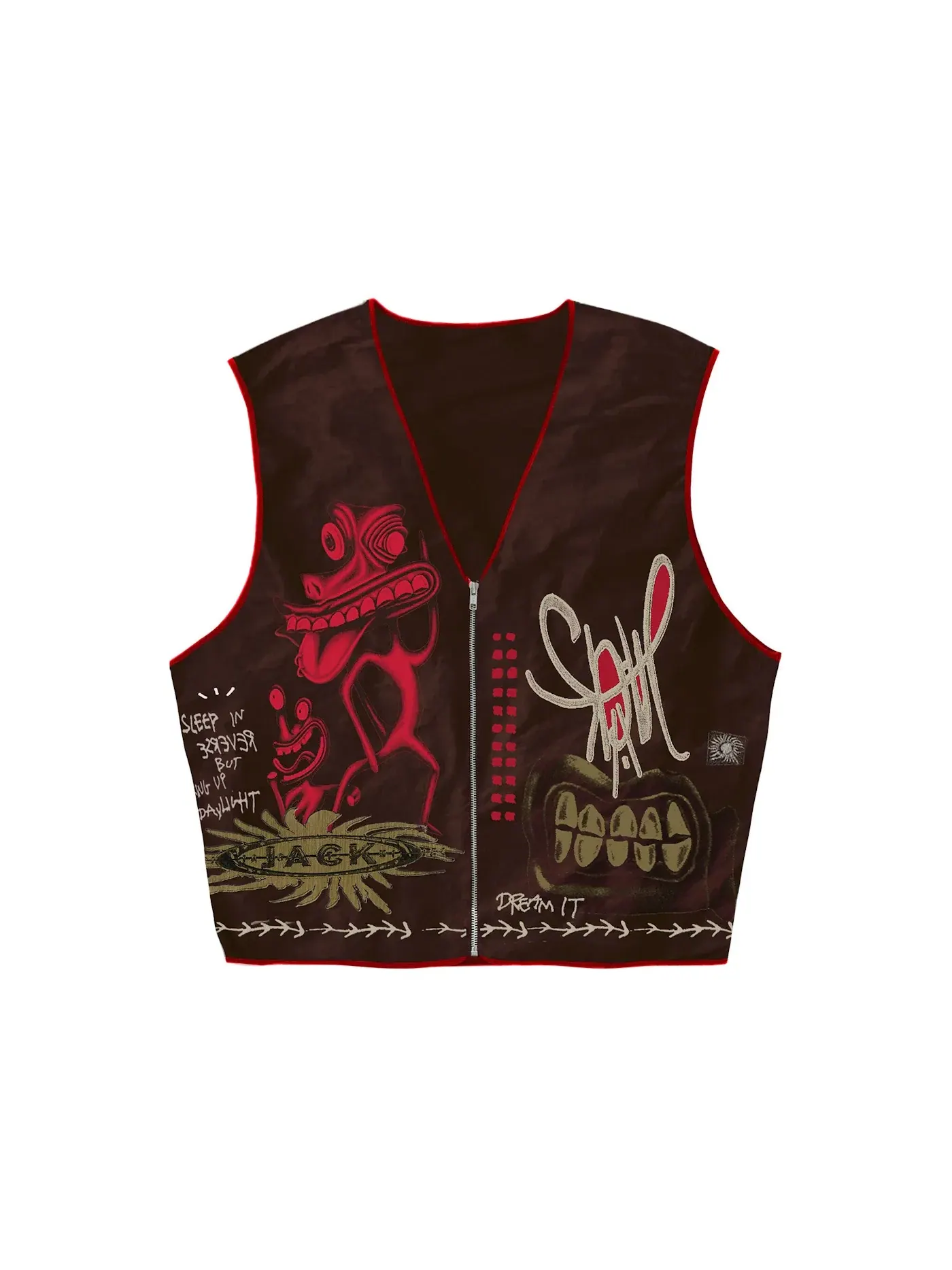 Мужской жилет Travis Scott Vest — изображение 1 из 2, коричневый