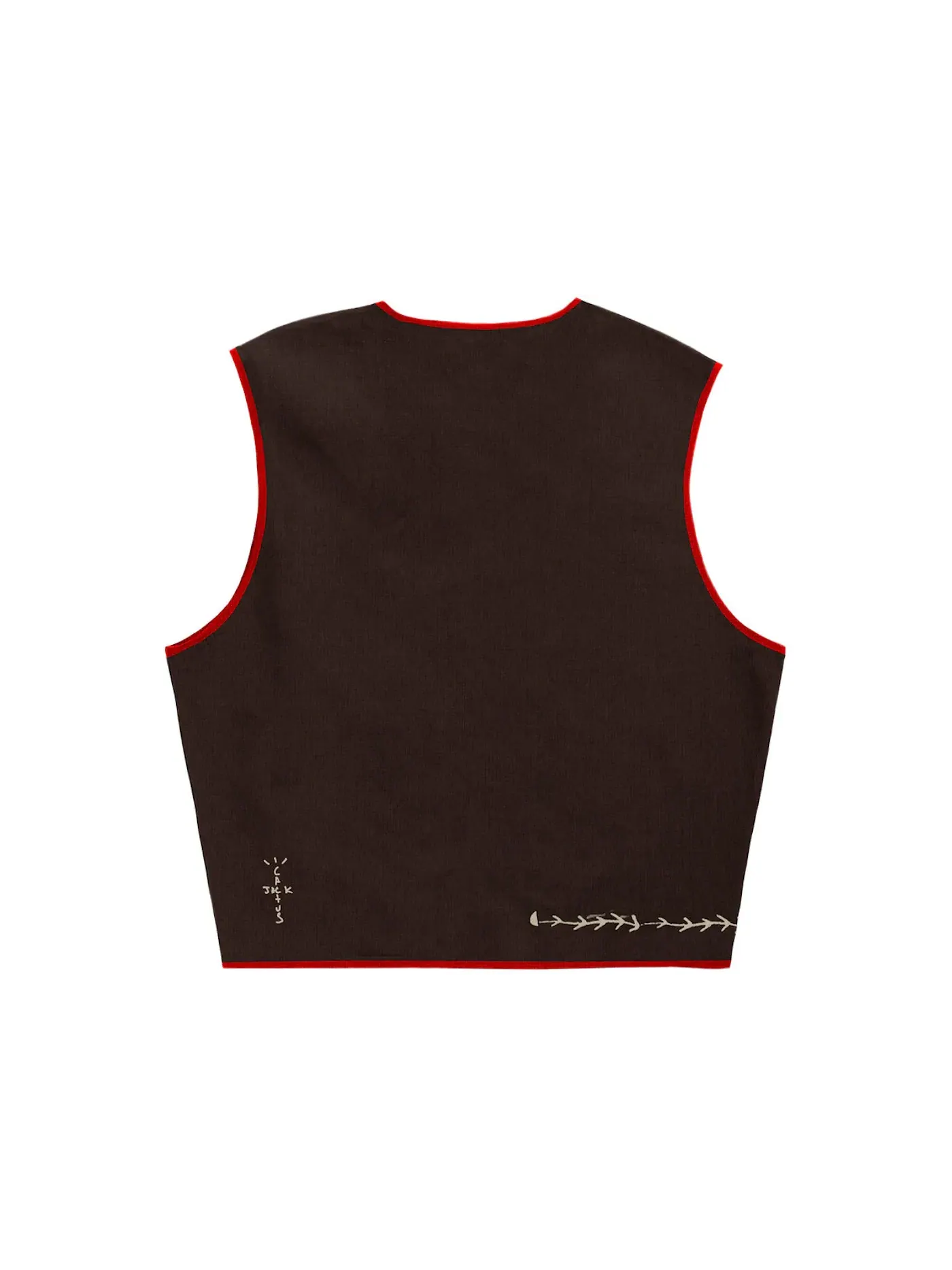 Мужской жилет Travis Scott Vest — изображение 2 из 2, коричневый