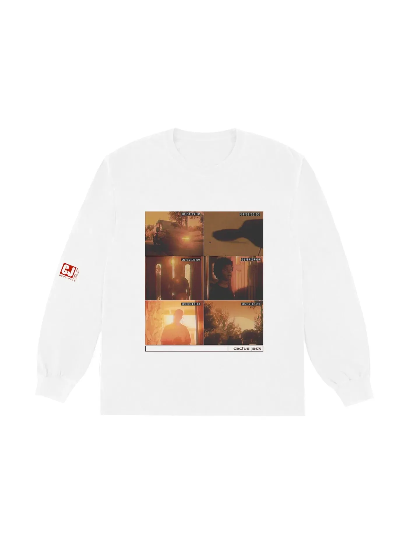 Мужская футболка с длинным рукавом с принтом Travis Scott L/S T-shirt — изображение 1 из 2, белый