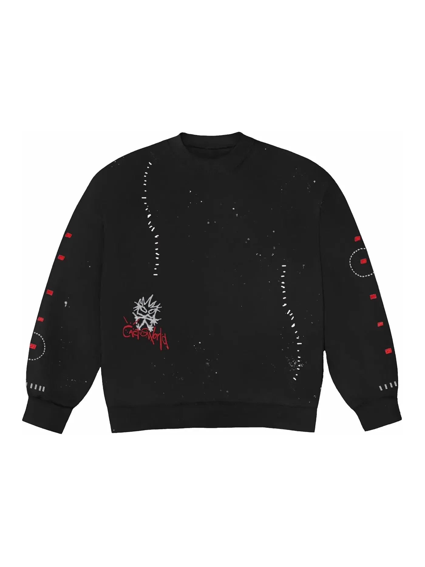 Мужской свитшот с принтом Crewneck Travis Scott — изображение 1 из 2, черный