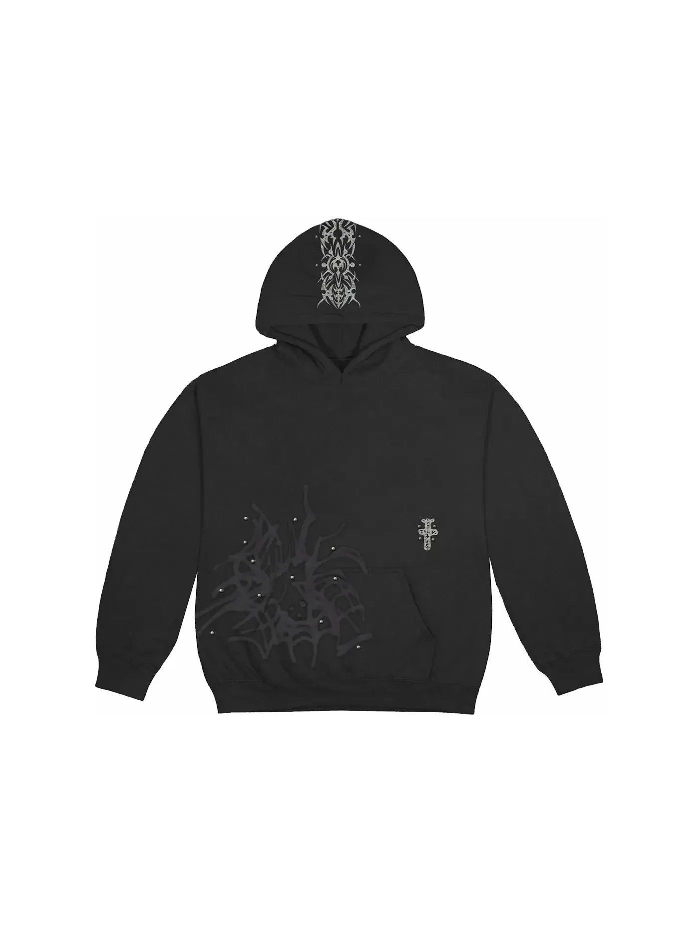 Мужской худи с шипами Hoodie Travis Scott — изображение 1 из 2, черный