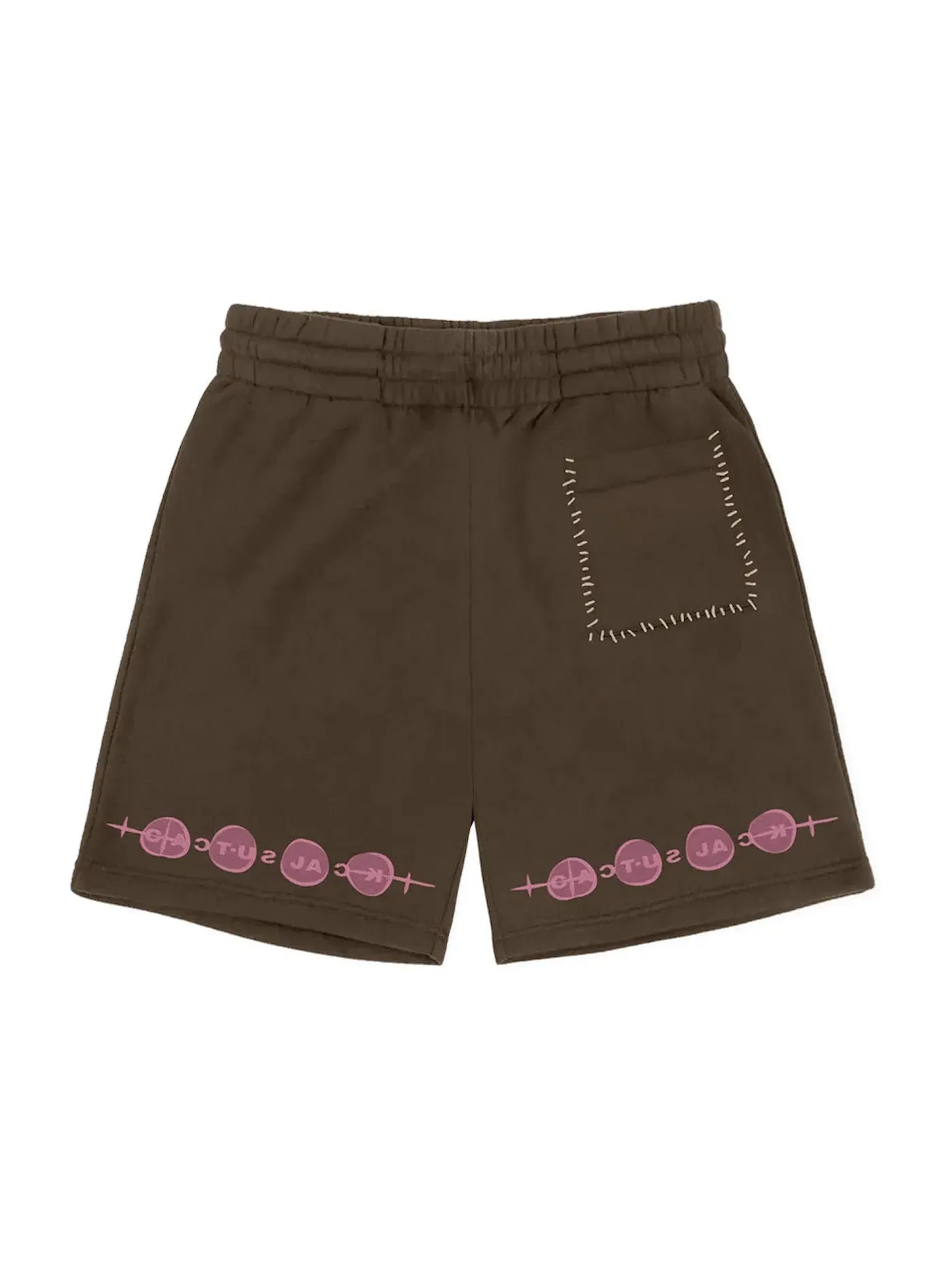 Мужские шорты с принтом Travis Scott Shorts — изображение 2 из 2, коричневый