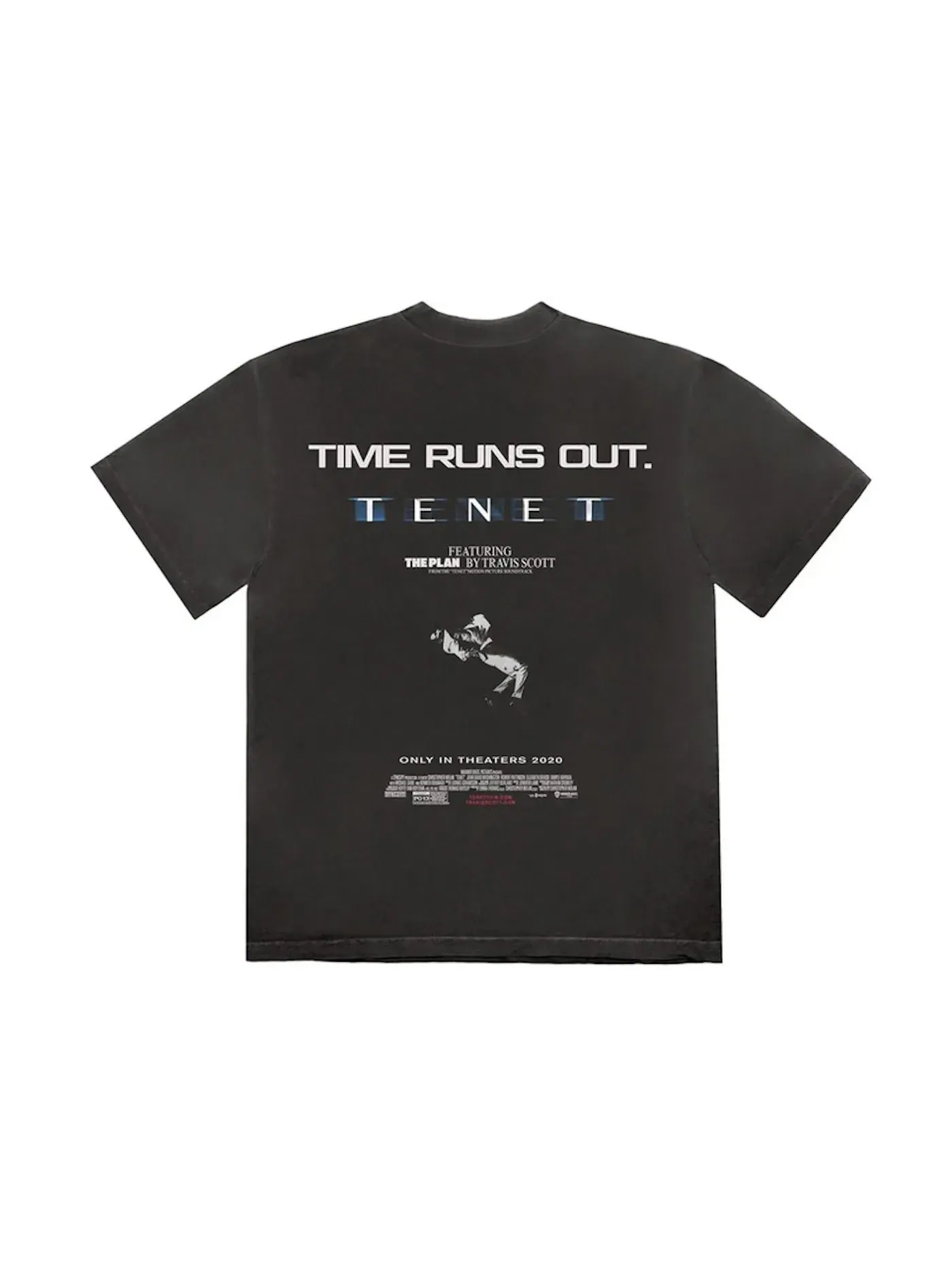 Мужская футболка с принтом Travis Scott T-Shirt — изображение 2 из 2, черный