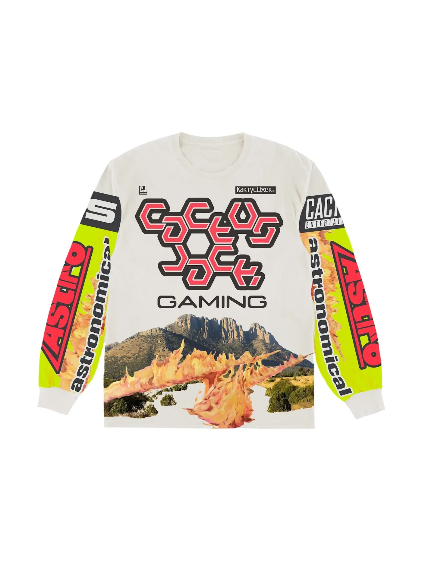 Мужская джерси с длинным рукавом Travis Scott L/S Jersey — изображение 1 из 2, белый/мульти