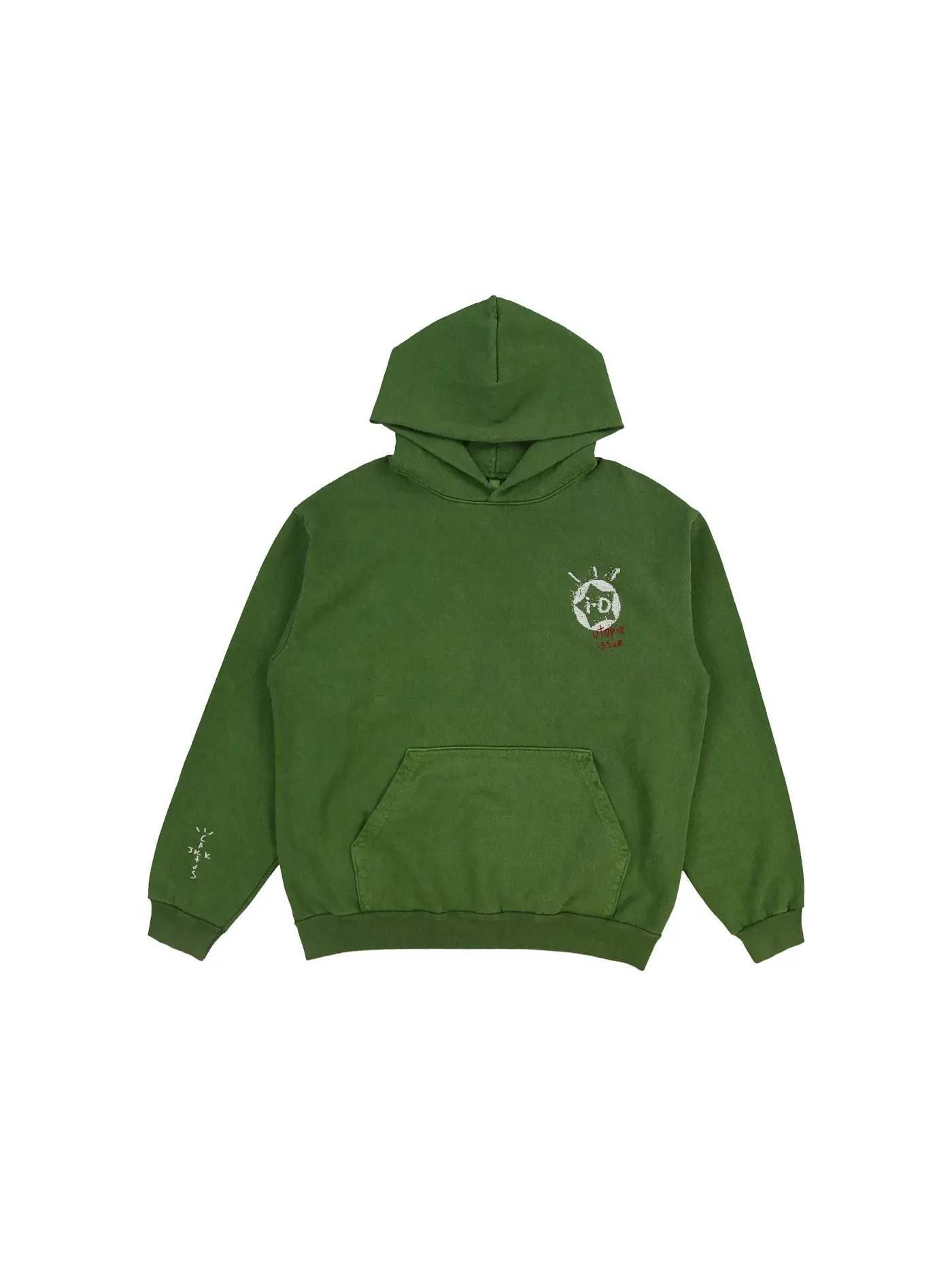Мужской худи с принтом Travis Scott The Utopia I Issue Hoodie — изображение 1 из 2, зеленый