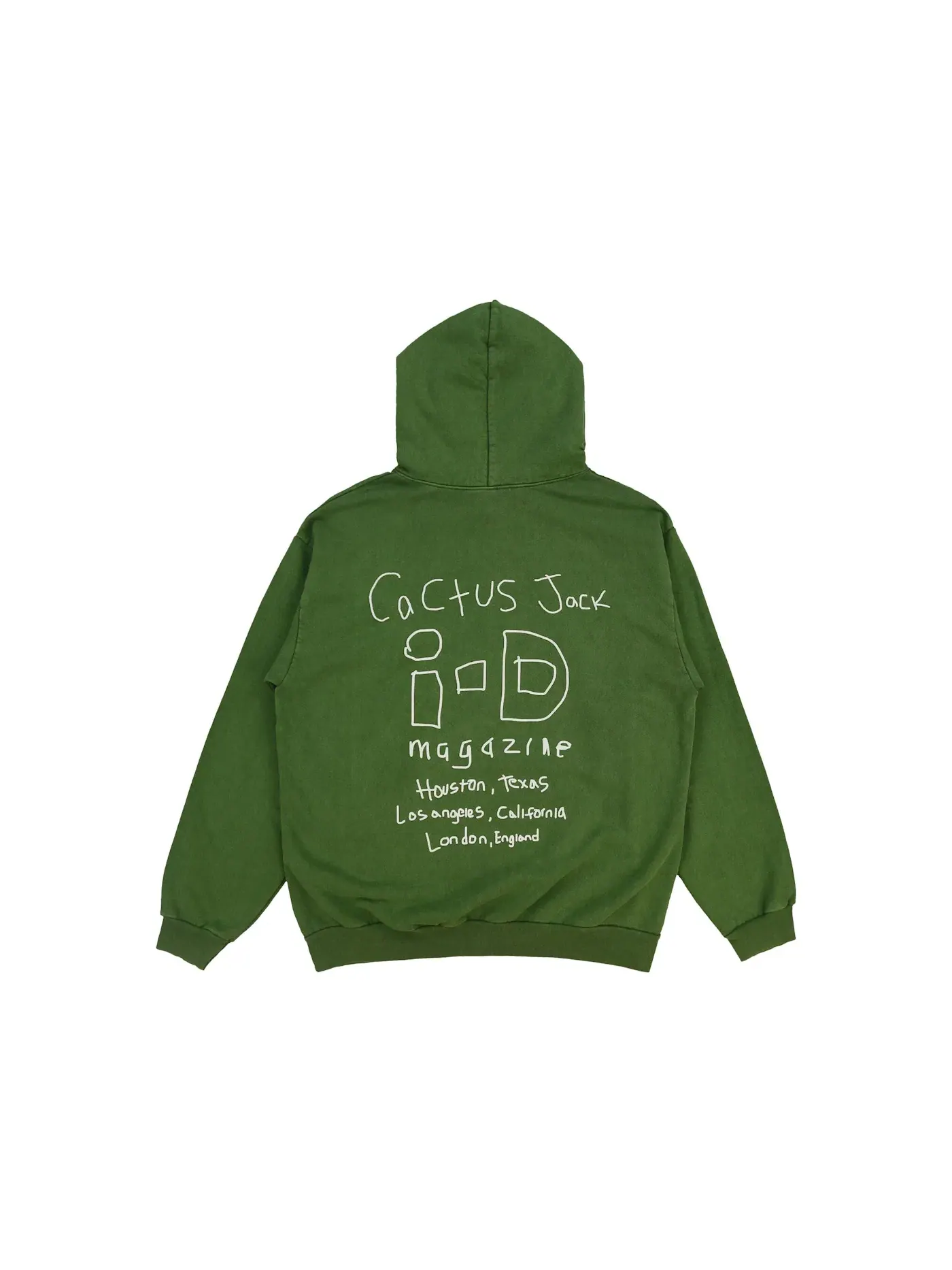 Мужской худи с принтом Travis Scott The Utopia I Issue Hoodie — изображение 2 из 2, зеленый