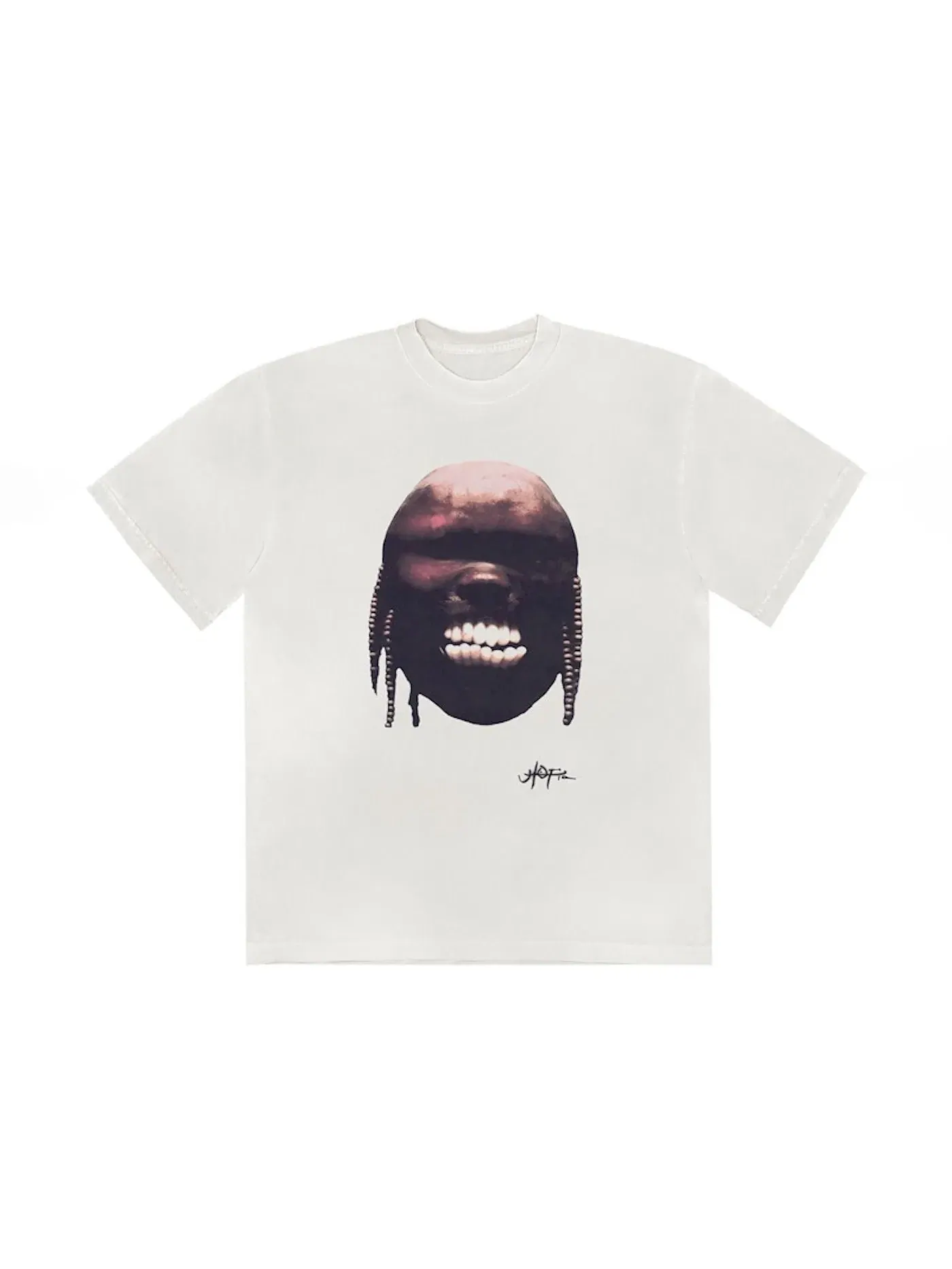 Мужская футболка с принтом Travis Scott Tee — изображение 1 из 1, белый