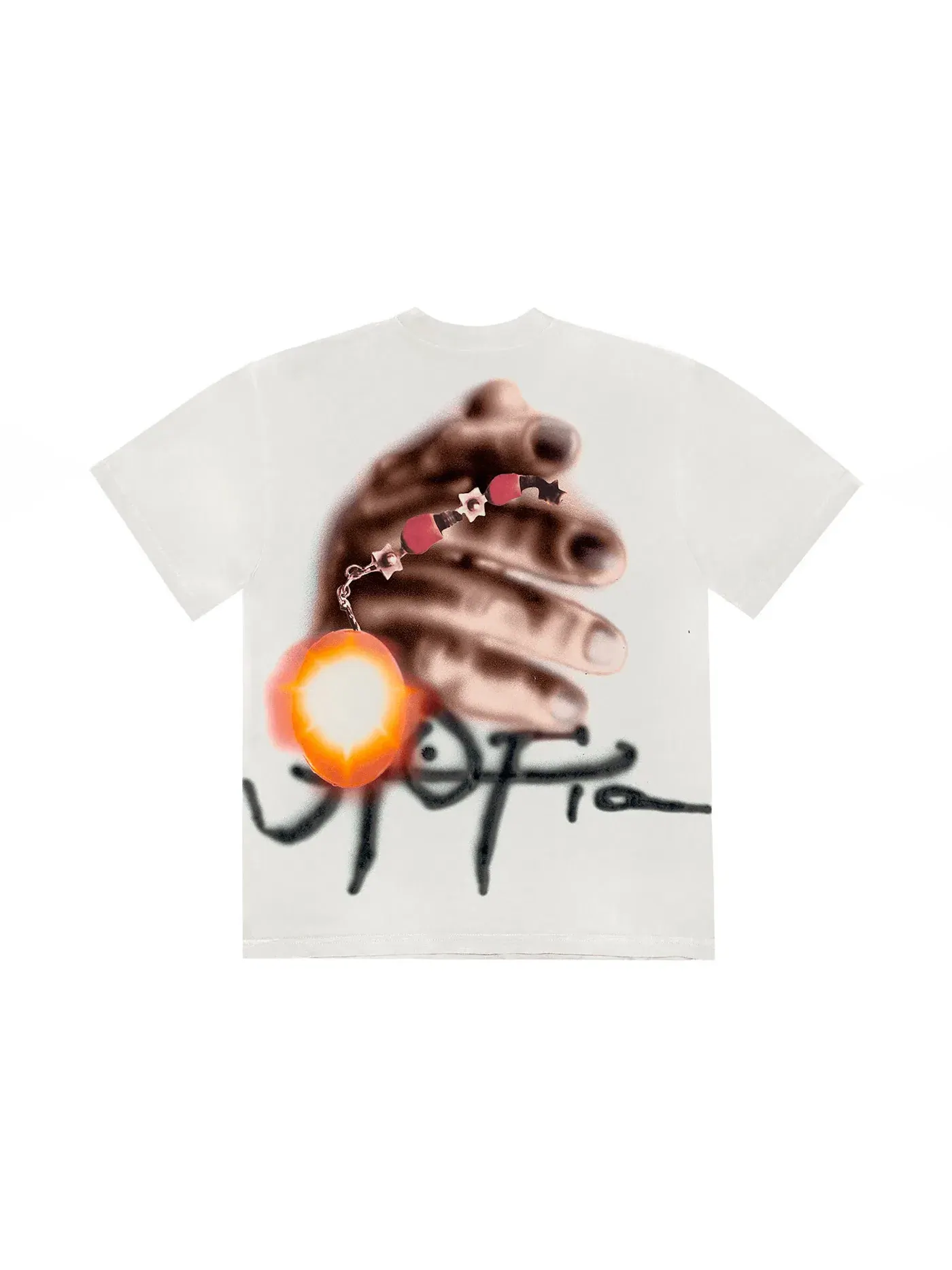 Мужская футболка с принтом Travis Scott Utopia B3 Tee — изображение 2 из 2, белый