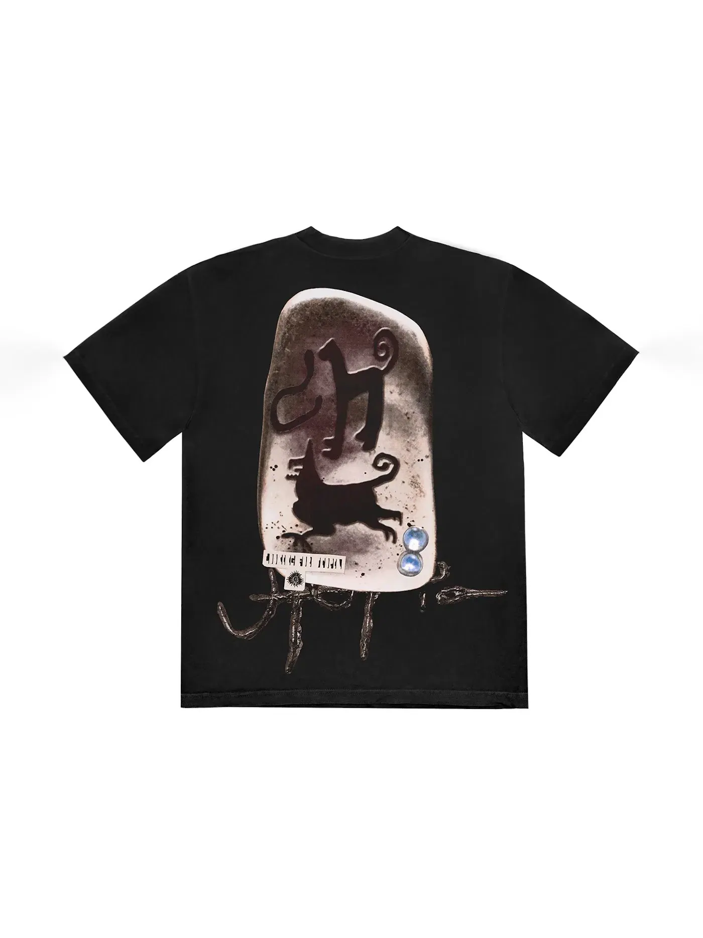 Мужская футболка хлопковая Travis Scott Tee — изображение 2 из 2, черный