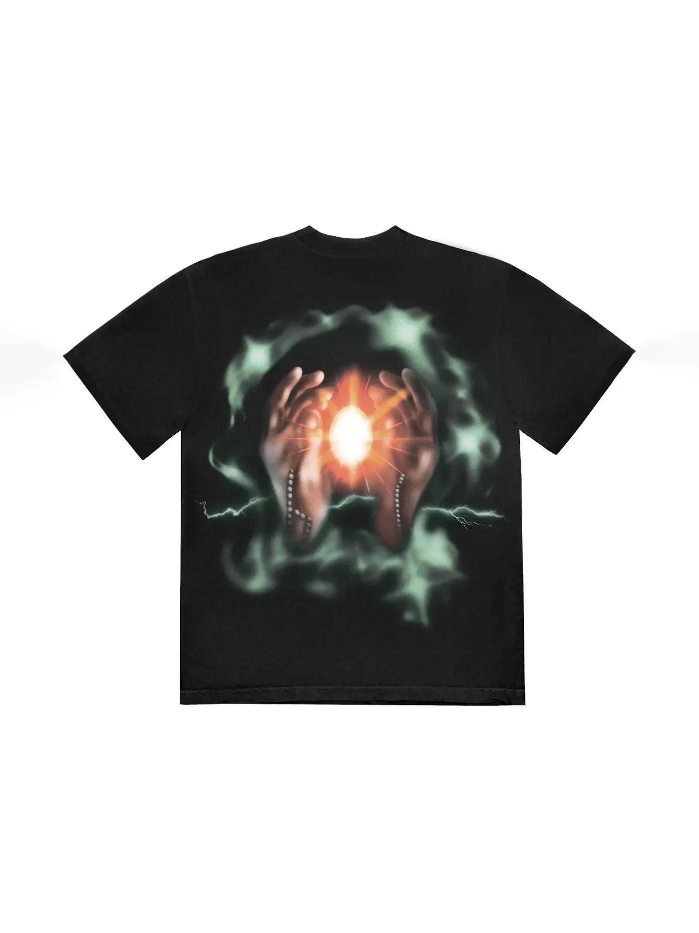 Мужская футболка с принтом Travis Scott Tee — изображение 2 из 2, черный