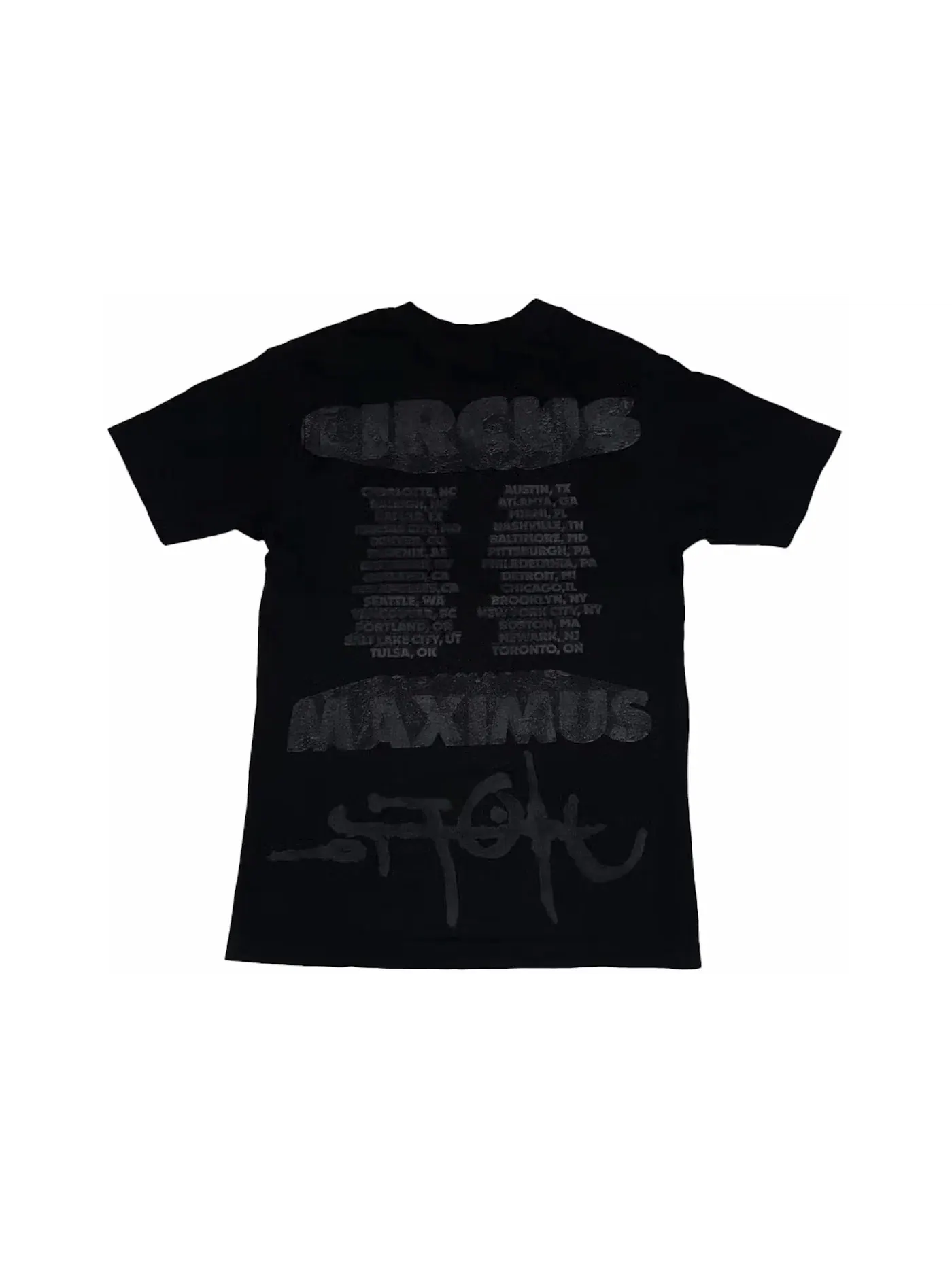 Мужская футболка с принтом Circus Maximus Travis Scott Tee — изображение 2 из 2, черный