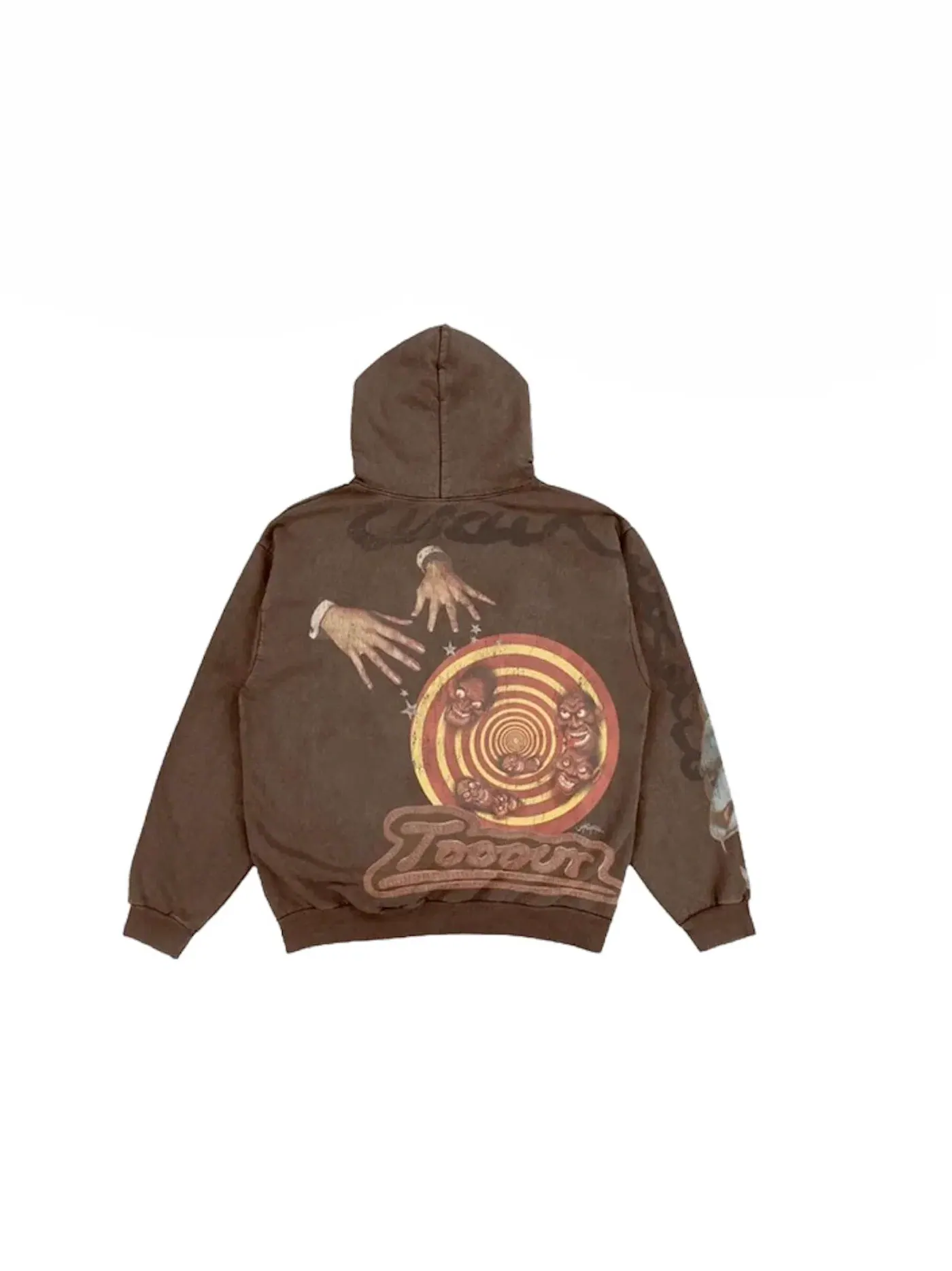Мужская худи на молнии Utopia Circus Maximus 2023 Tour Travis Scott — изображение 2 из 2, коричневый