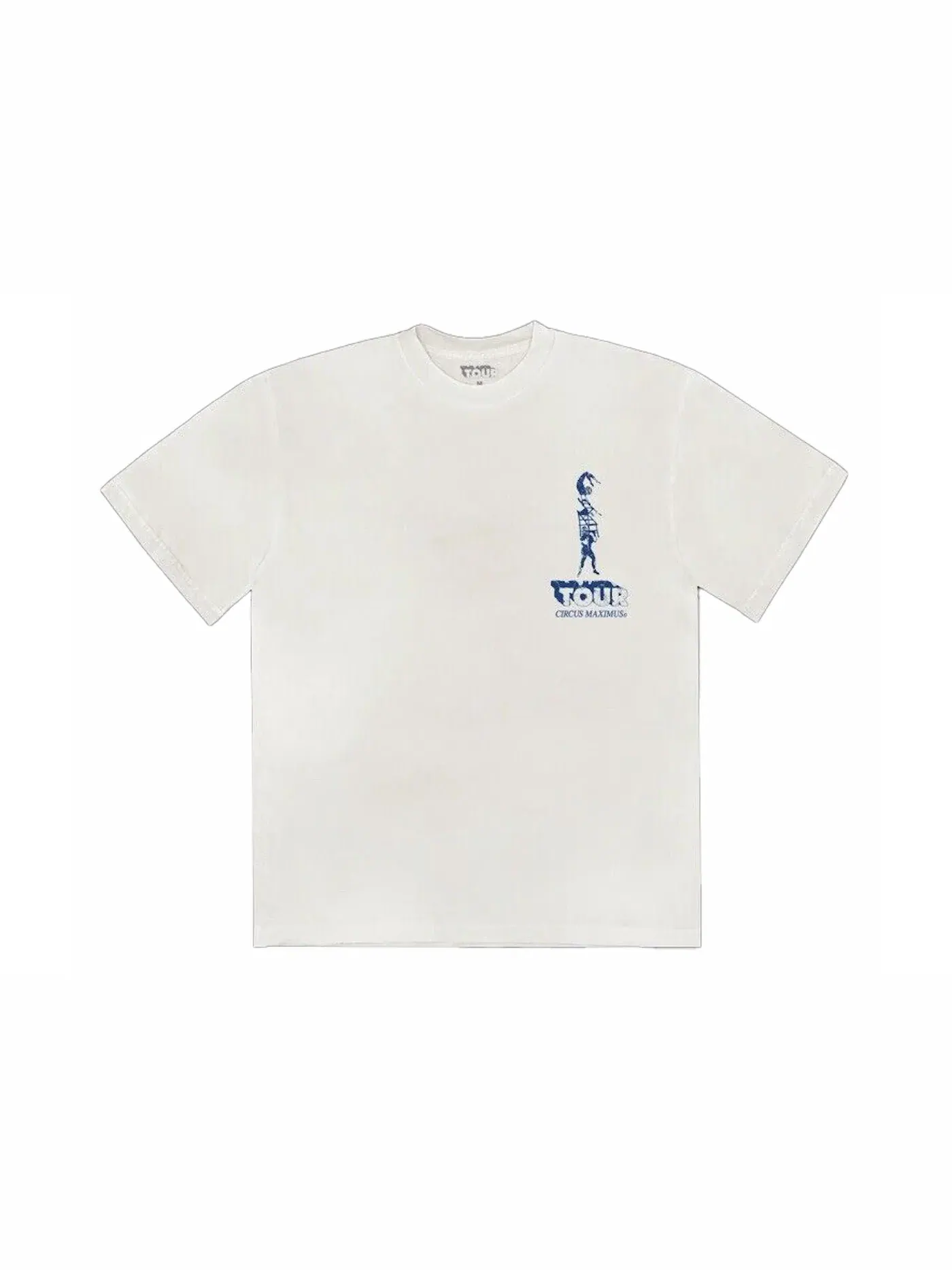Мужская футболка с принтом Travis Scott T-shirt — изображение 2 из 2, белый