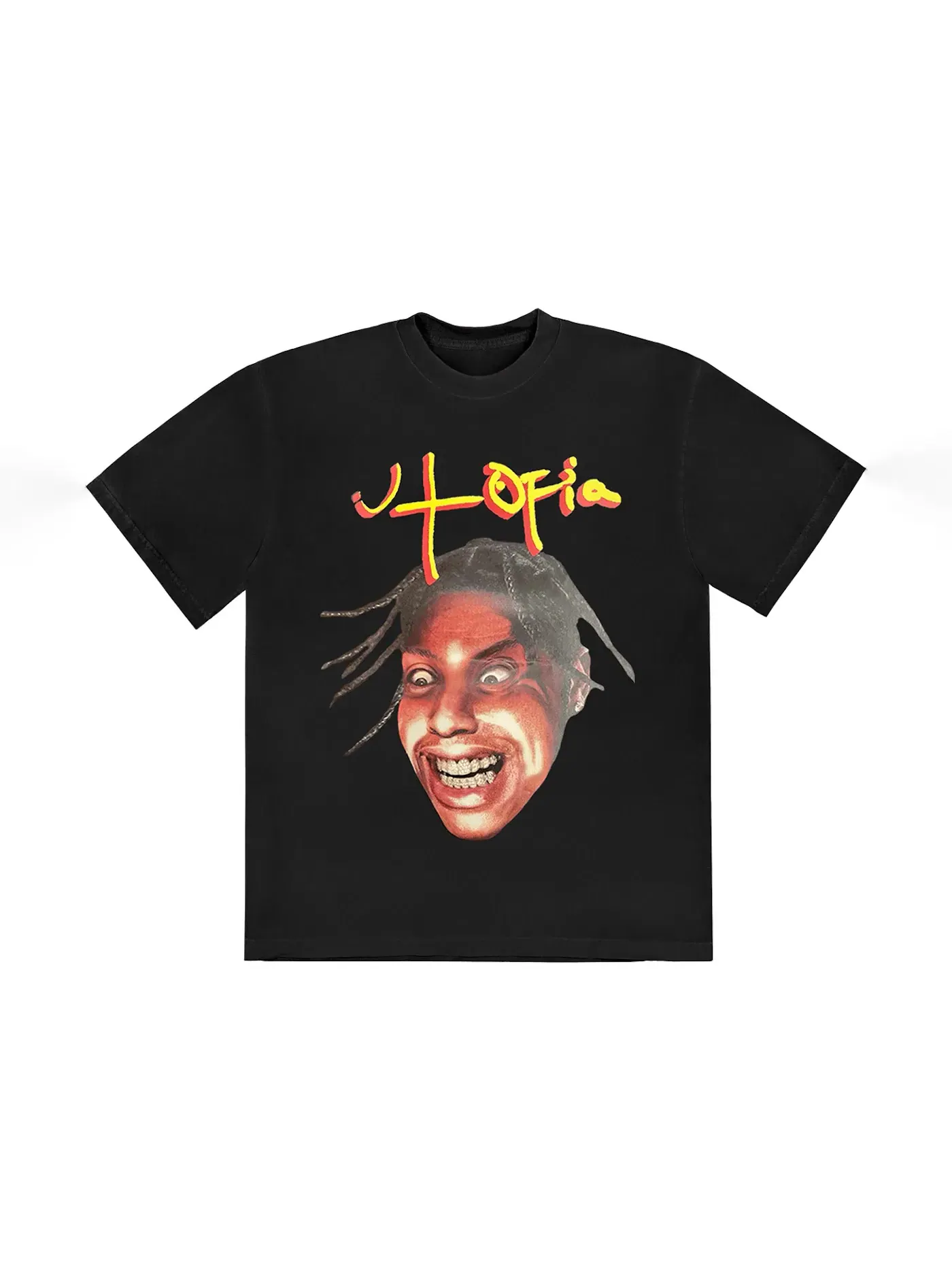 Мужская футболка с принтом Travis Scott Tee — изображение 1 из 2, черный