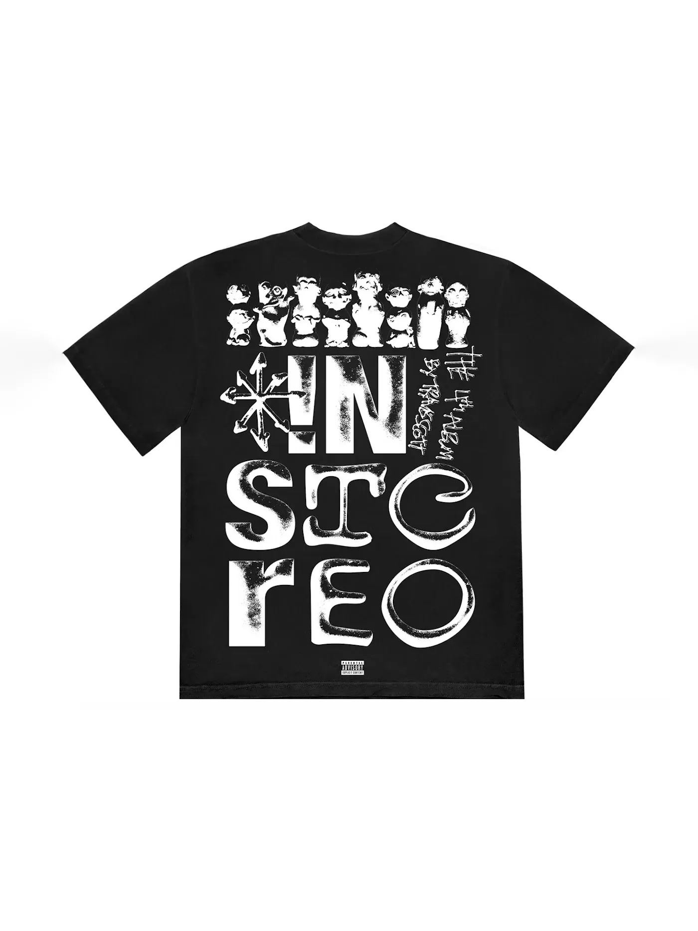 Мужская футболка с принтом Travis Scott Tee — изображение 2 из 2, черный