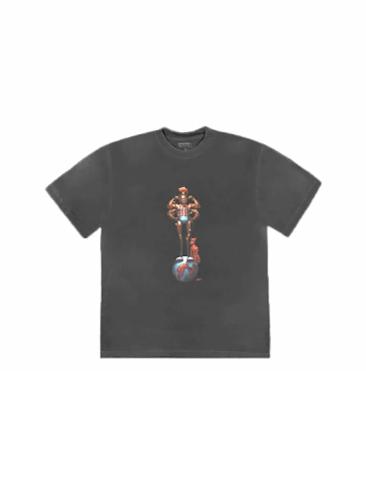 Мужская футболка с принтом Travis Scott Tee — изображение 1 из 2, черный