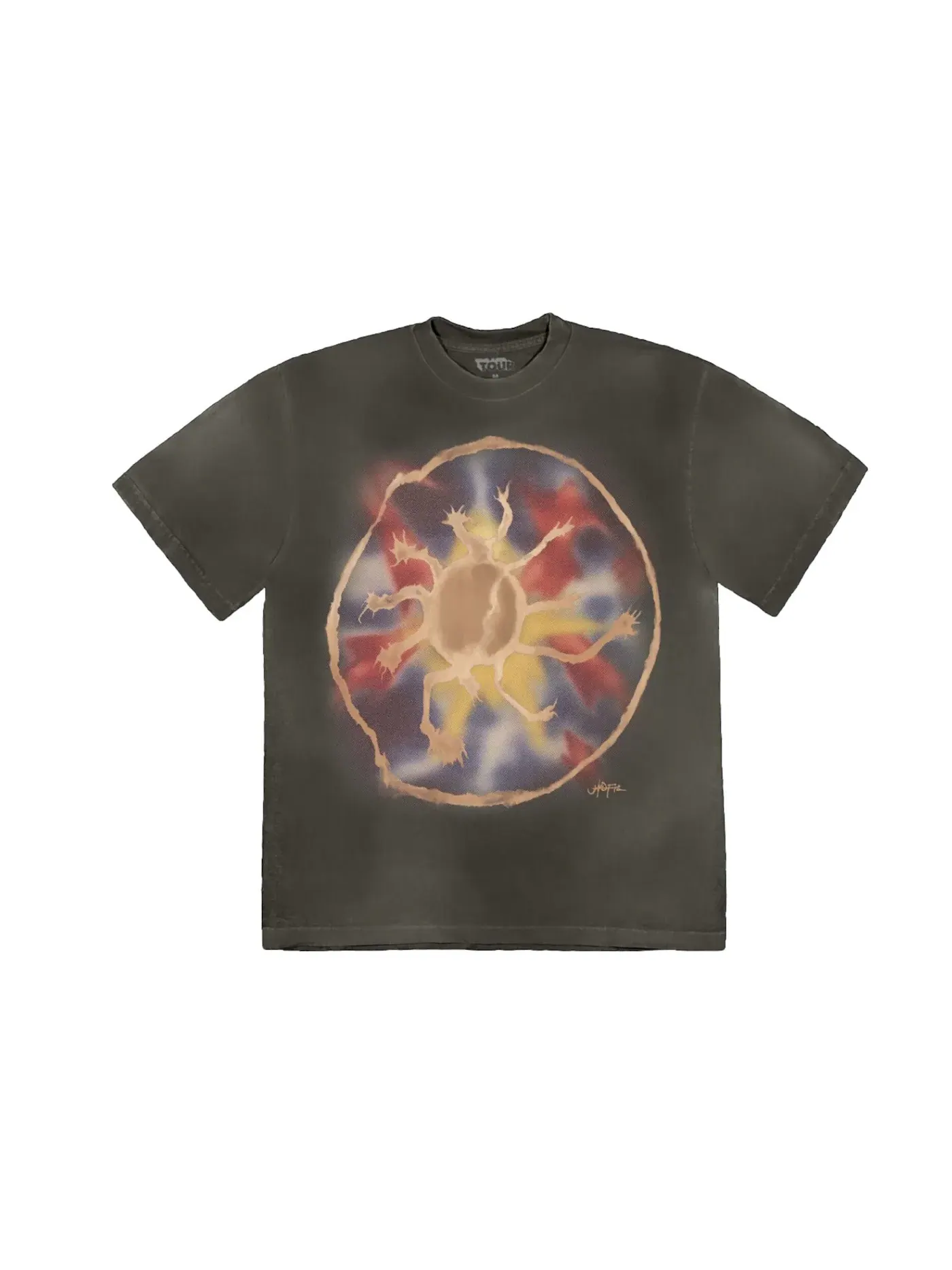 Мужская футболка с принтом Travis Scott Tee — изображение 1 из 2, черный
