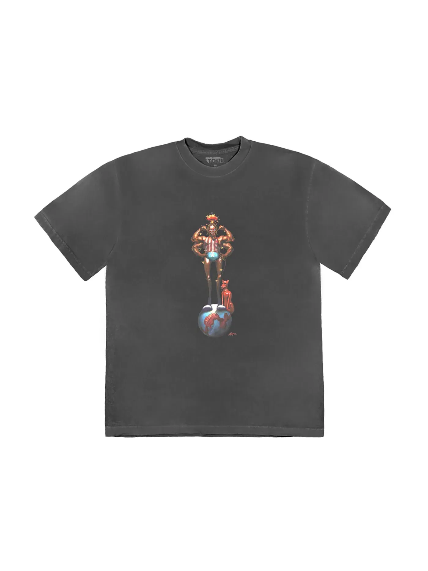 Мужская футболка с принтом Utopia Is In Miami Circus Maximus Travis Scott Tee — изображение 1 из 2, черный