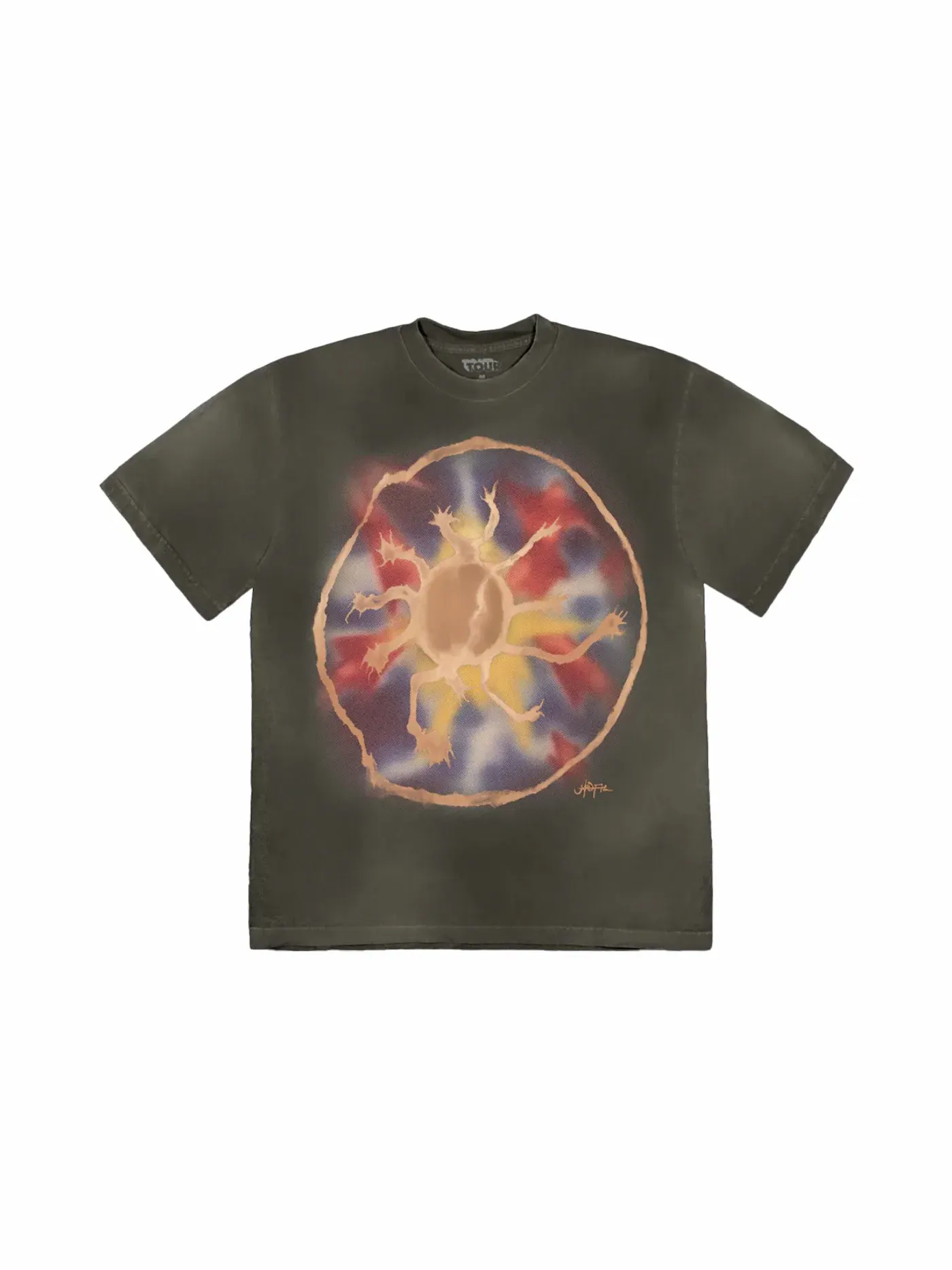 Мужская футболка с принтом Travis Scott Tee — изображение 1 из 2, мульти