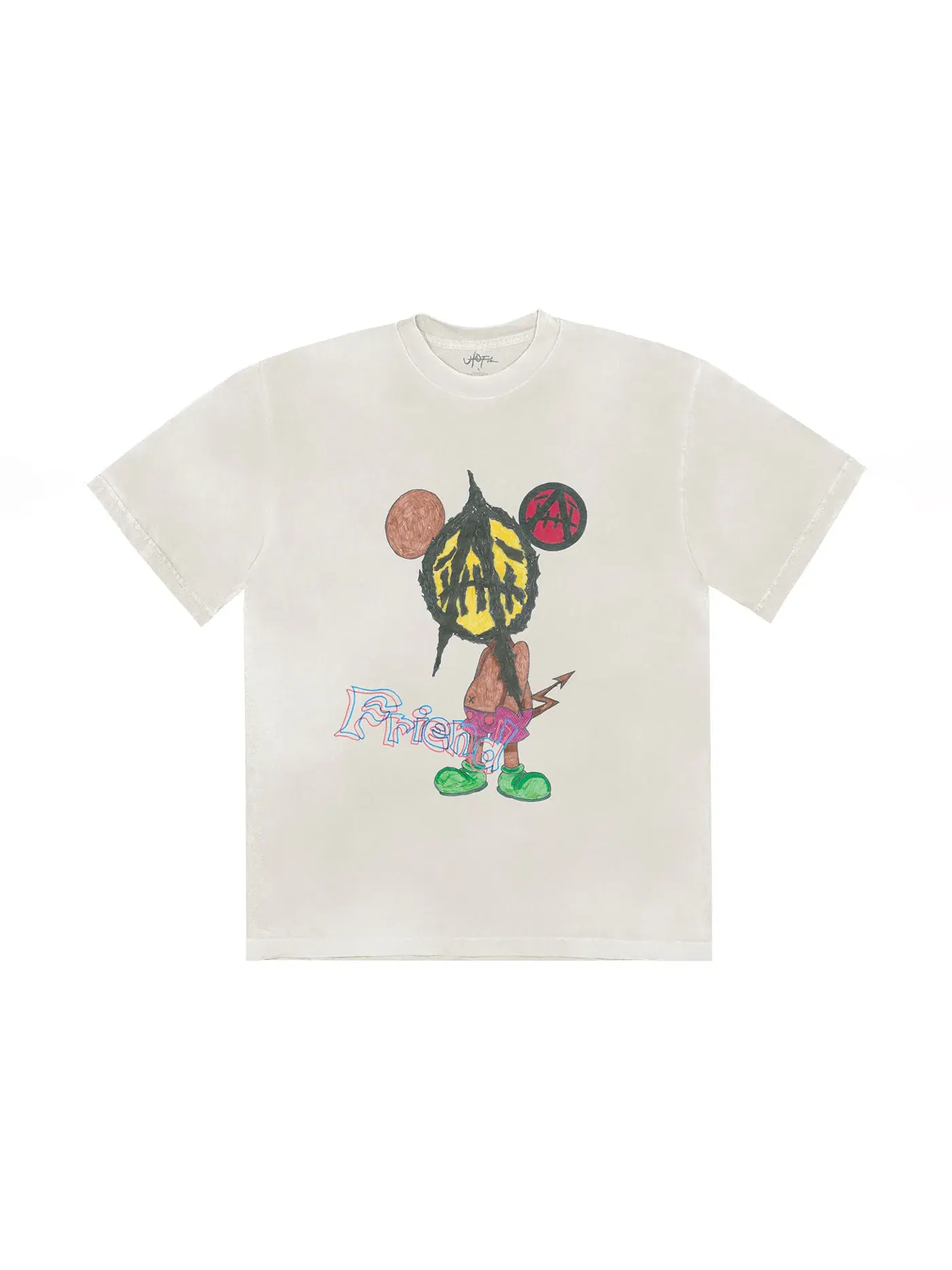 Мужская футболка с принтом Travis Scott Utopia x St Michael 2A Tee Travis Scott — изображение 1 из 2, белый