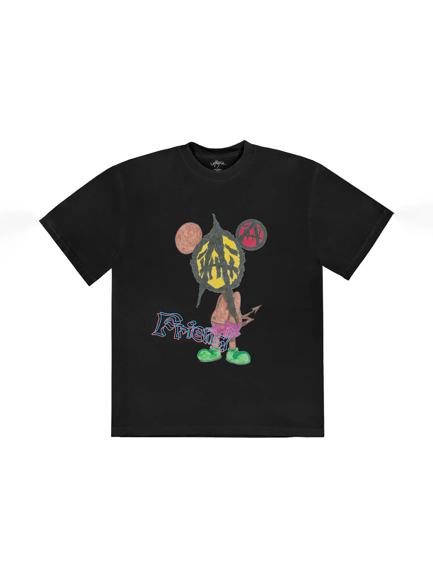 Мужская футболка с принтом Tee Travis Scott — изображение 1 из 2, черный