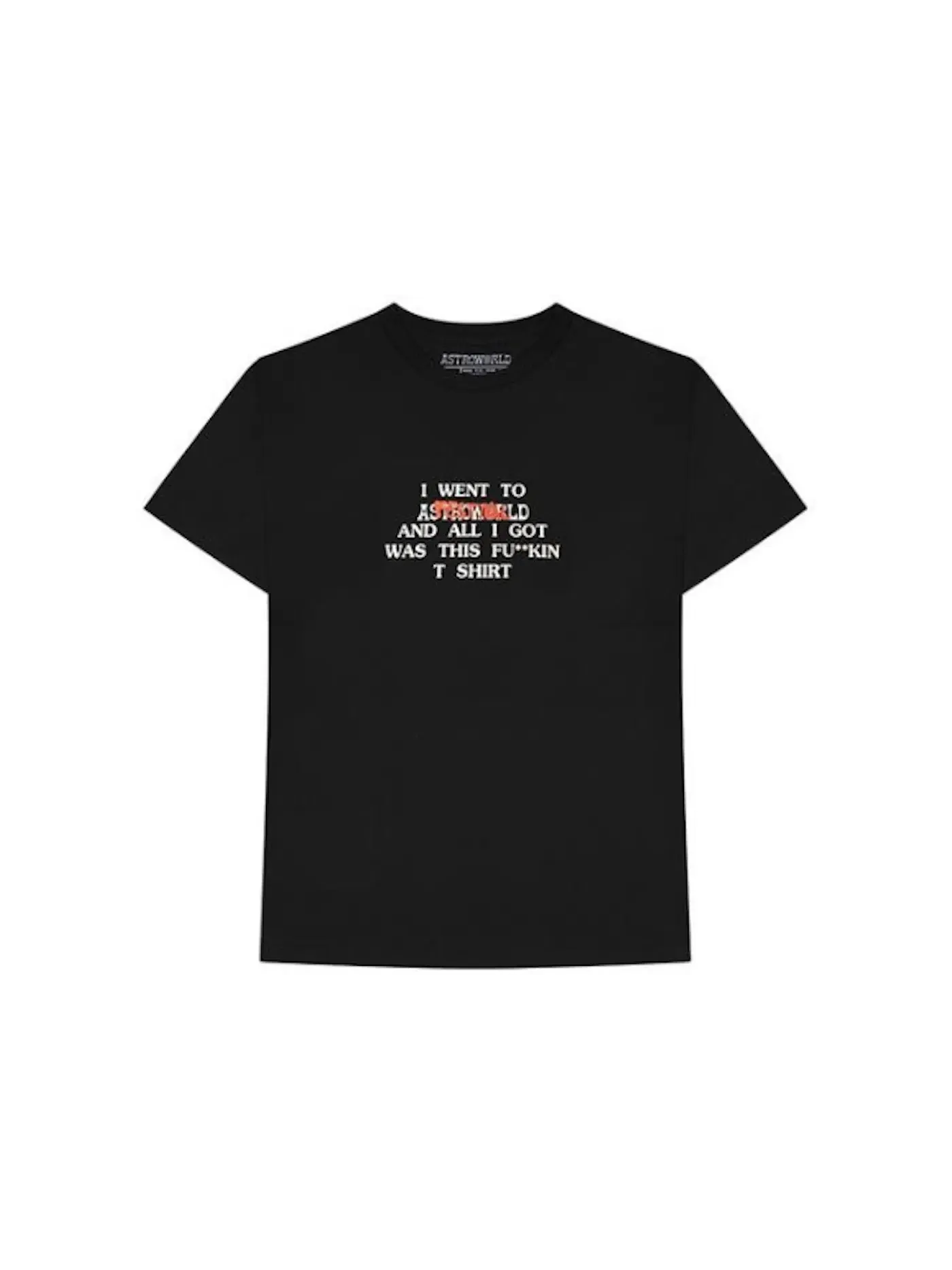 Мужская футболка с принтом Travis Scott Tee — изображение 1 из 2, черный