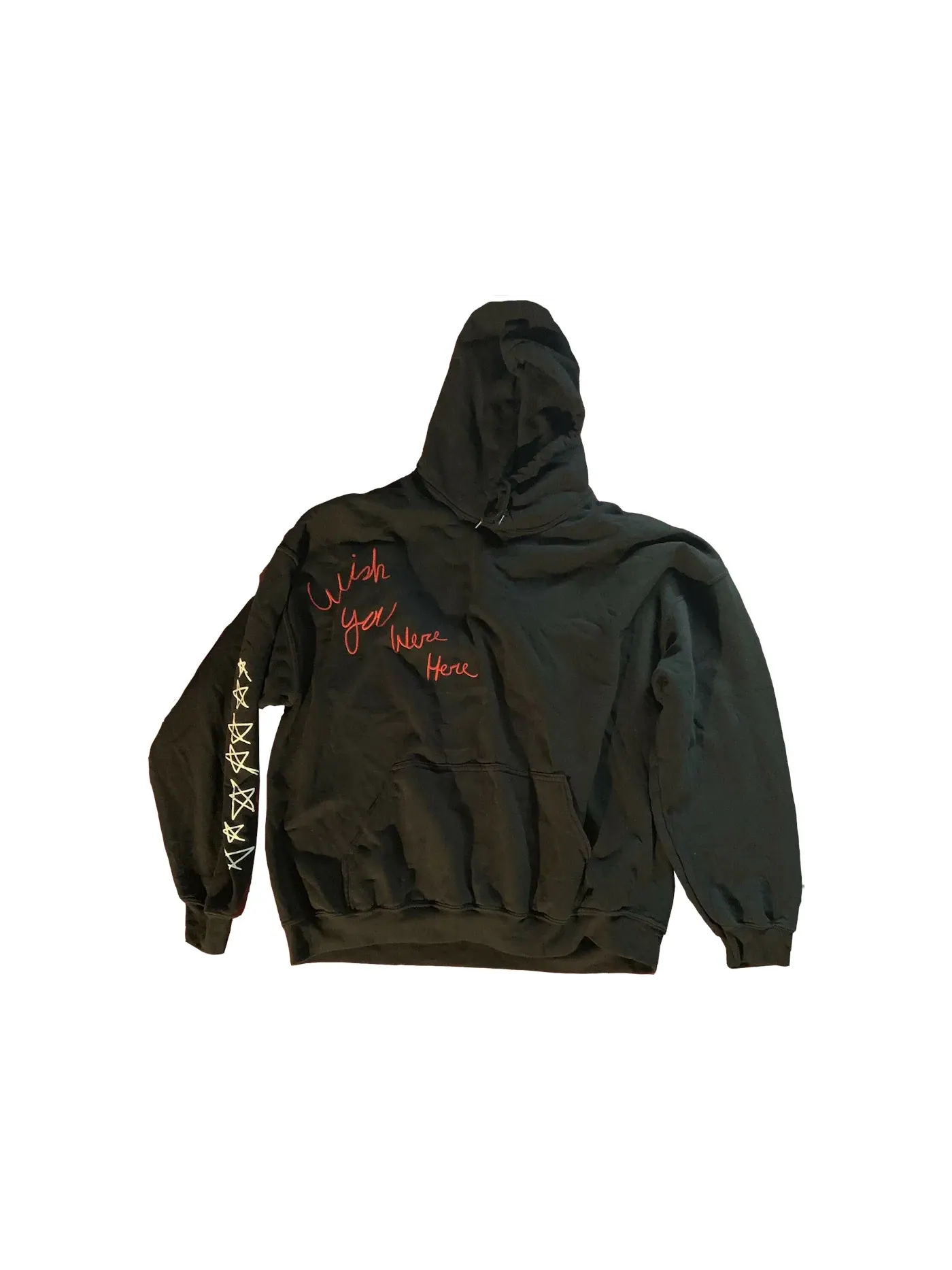 Мужской худи с принтом Travis Scott Wish You Were Here Hoodie — изображение 1 из 2, черный